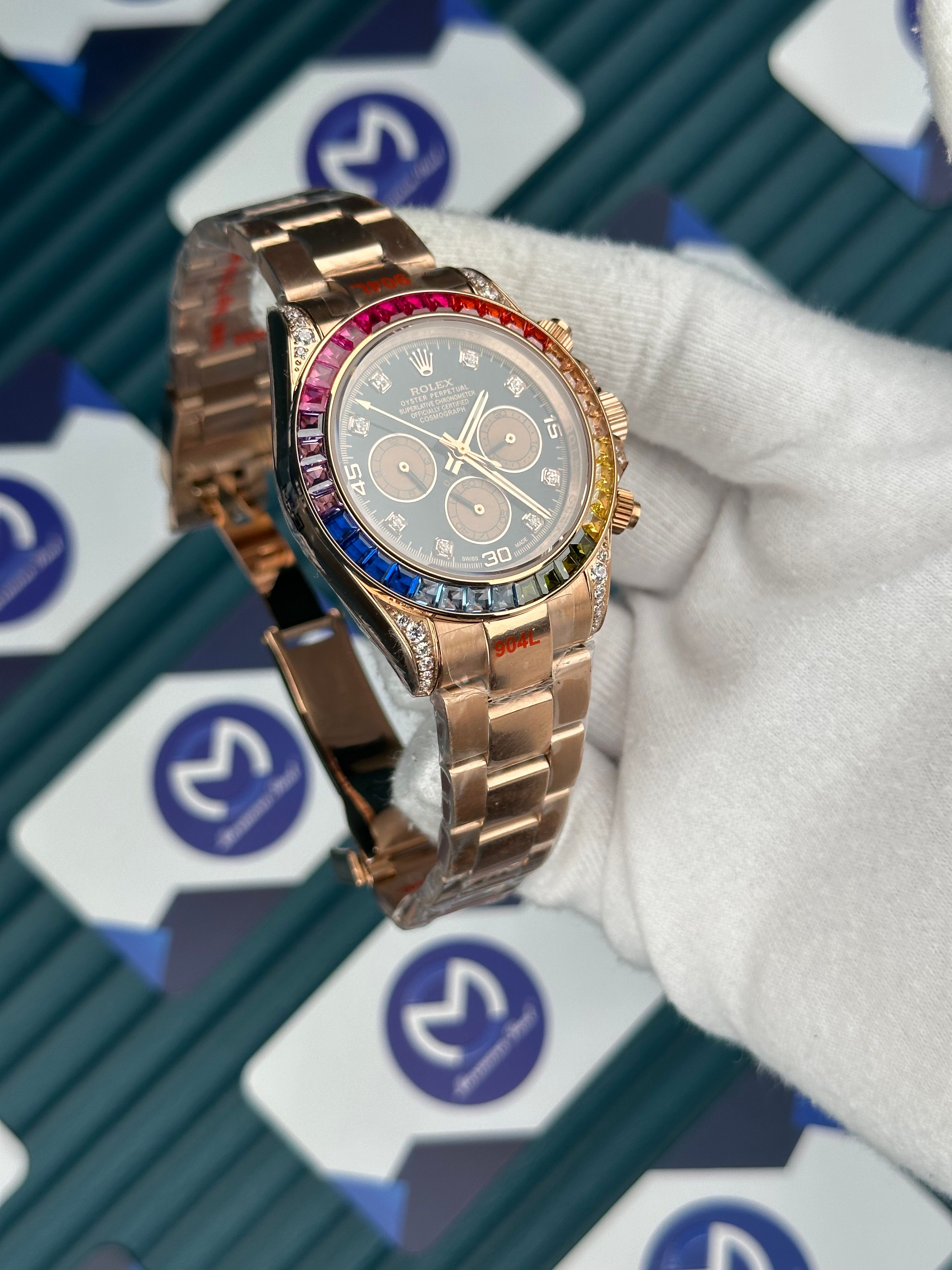 Rolex Rainbow Rose Gold 
