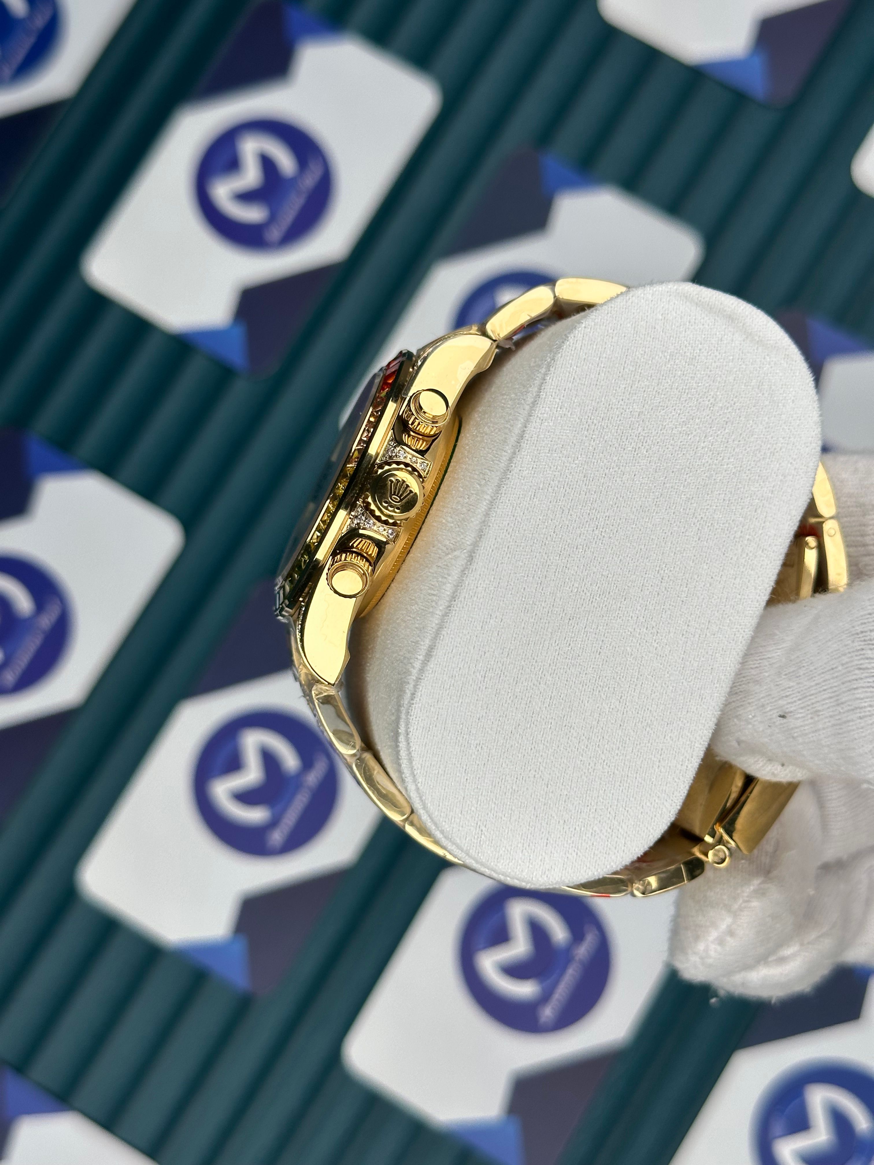 Rolex Gold Rainbow Beyaz Kadran