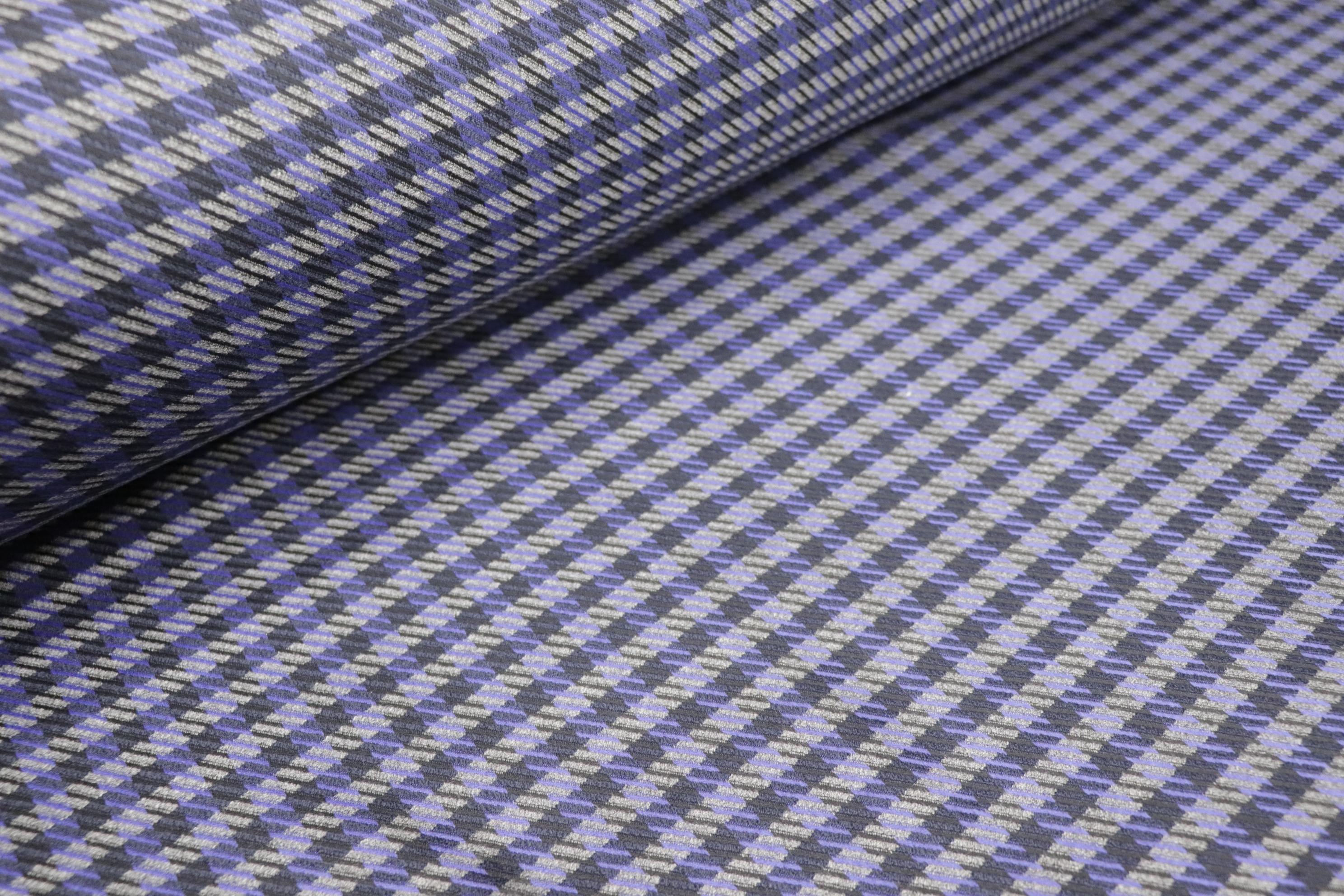 Likralı Kazayağı Desenli Kumaş - 3
