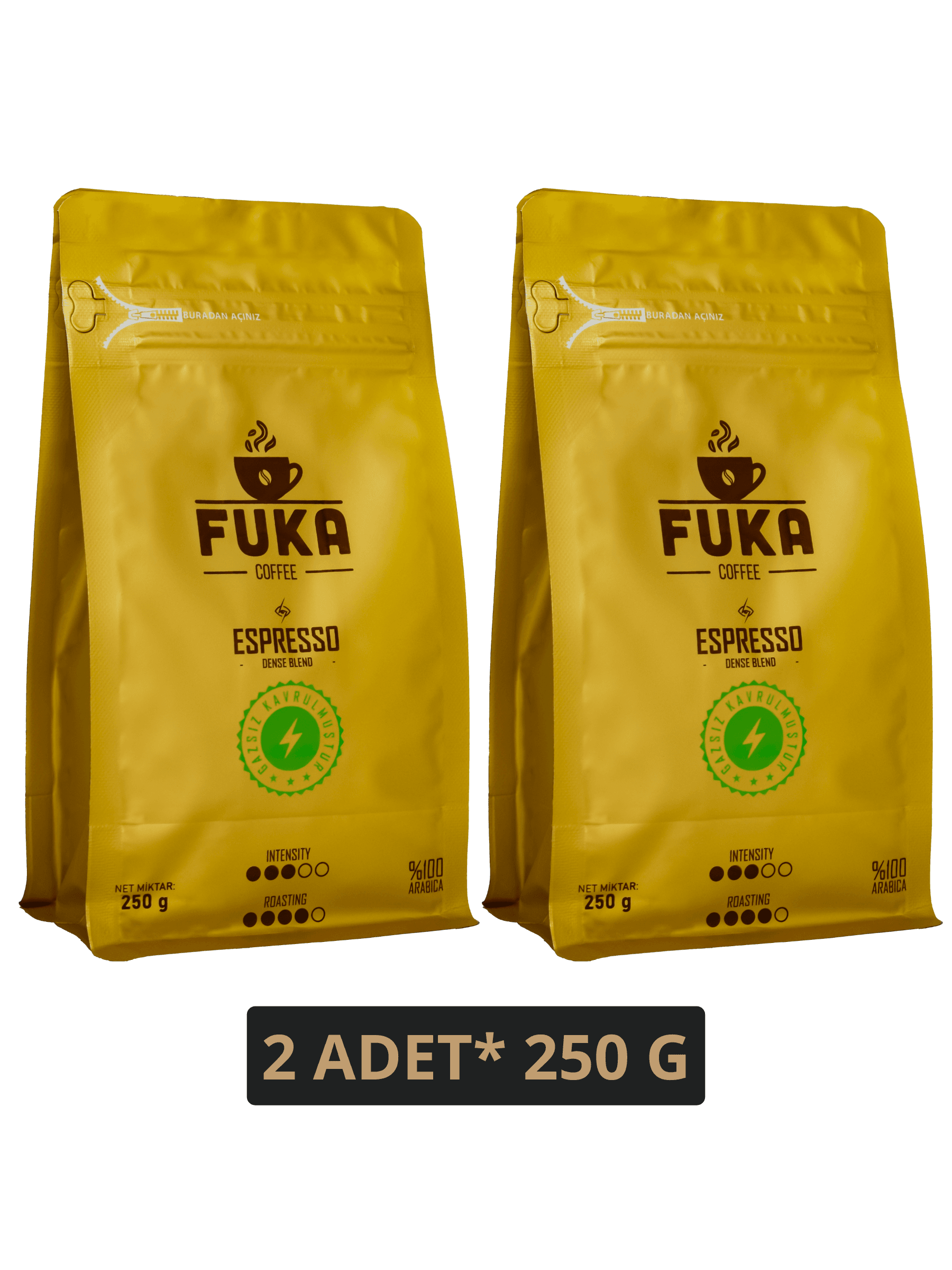 Gazsız Kavrulmuş Espresso - Dense Blend (250G x 2)
