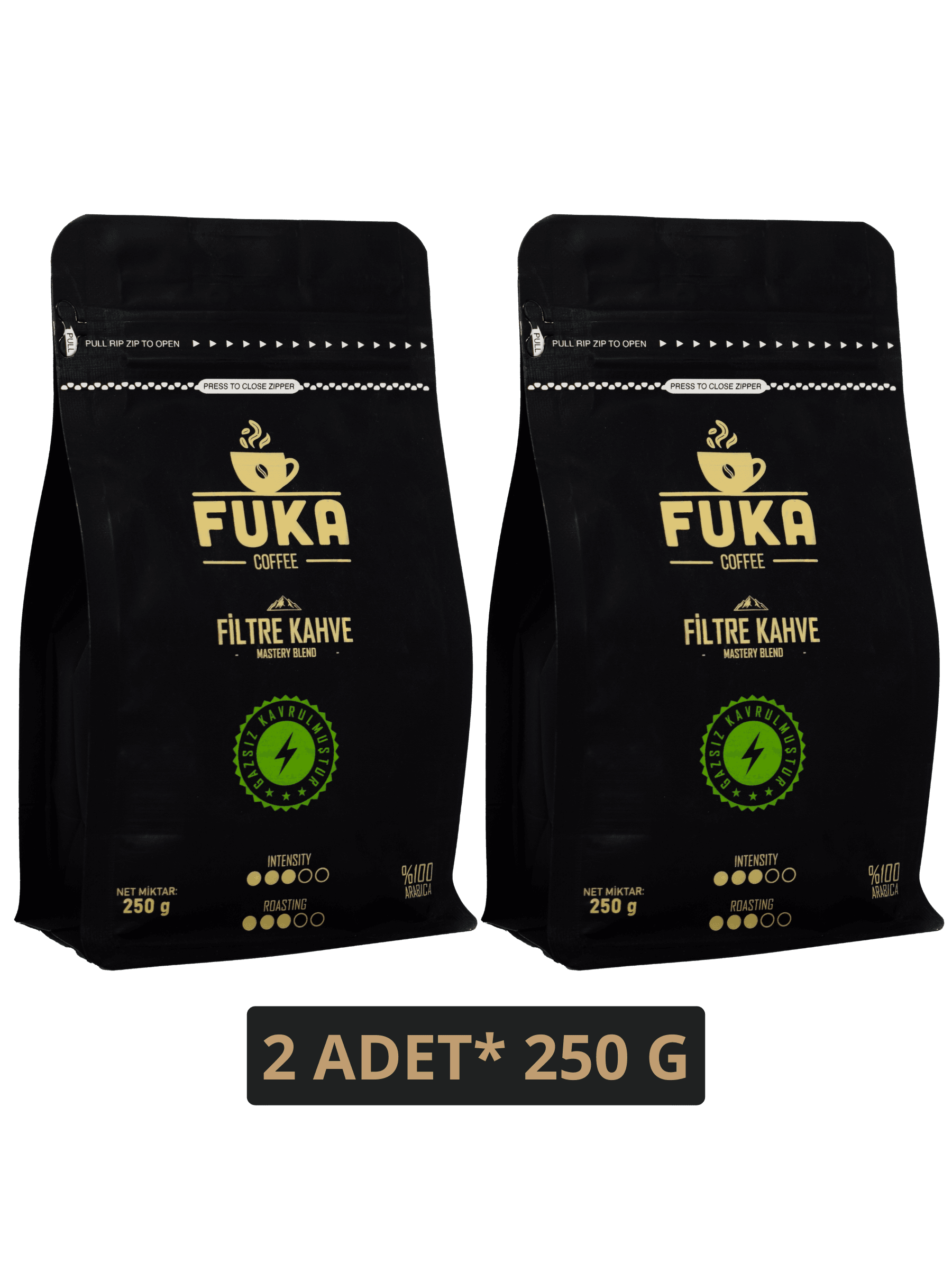 Gazsız Kavrulmuş Filtre Kahve - Mastery Blend (250G x 2)