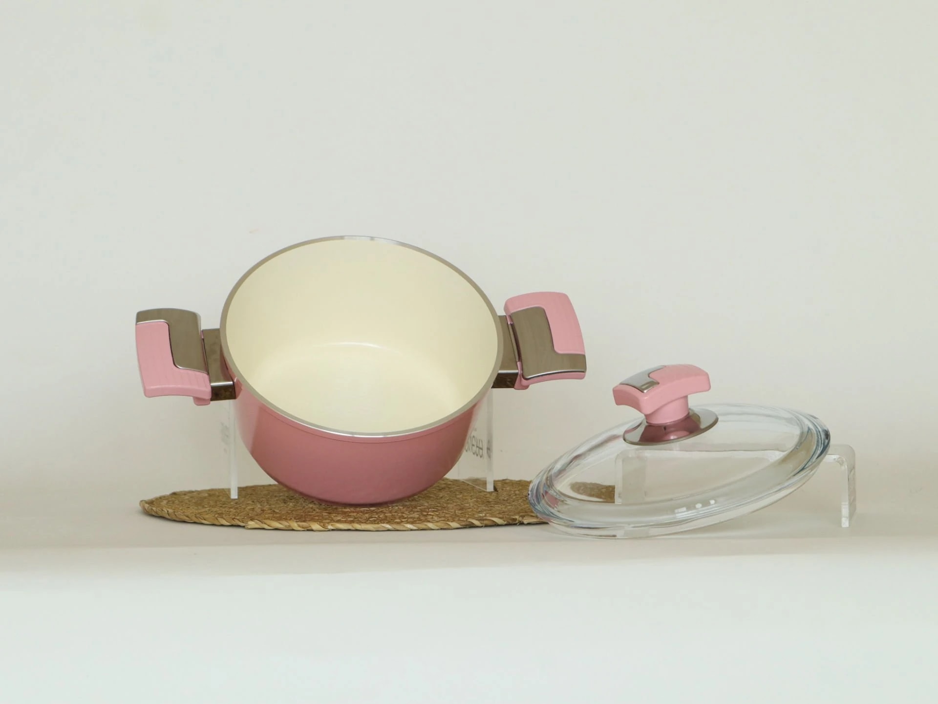 Seramik 18 Cm Derin Tencere Pembe
