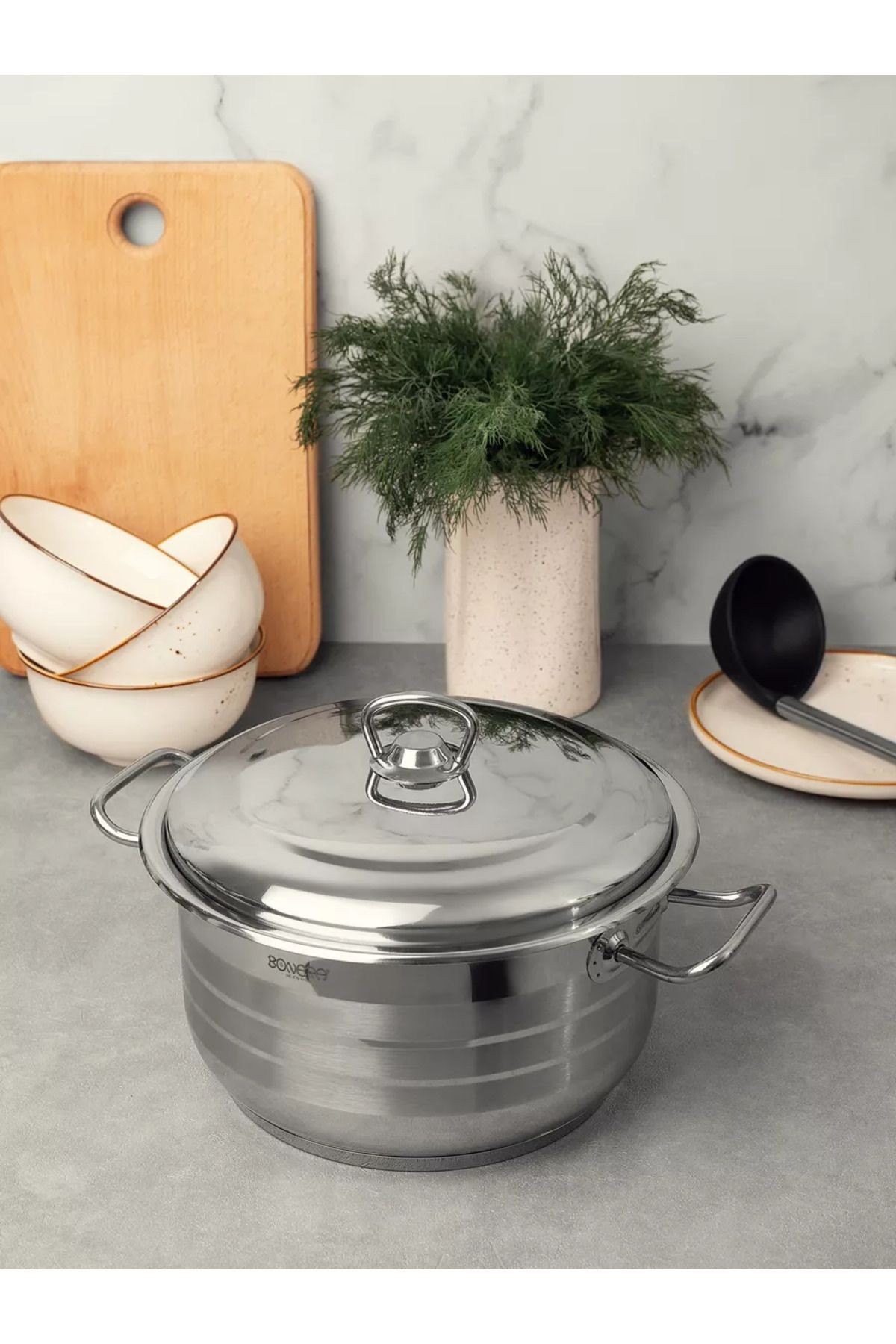 Bonera Masterchef Tekli Derin Tencere 32 Cm