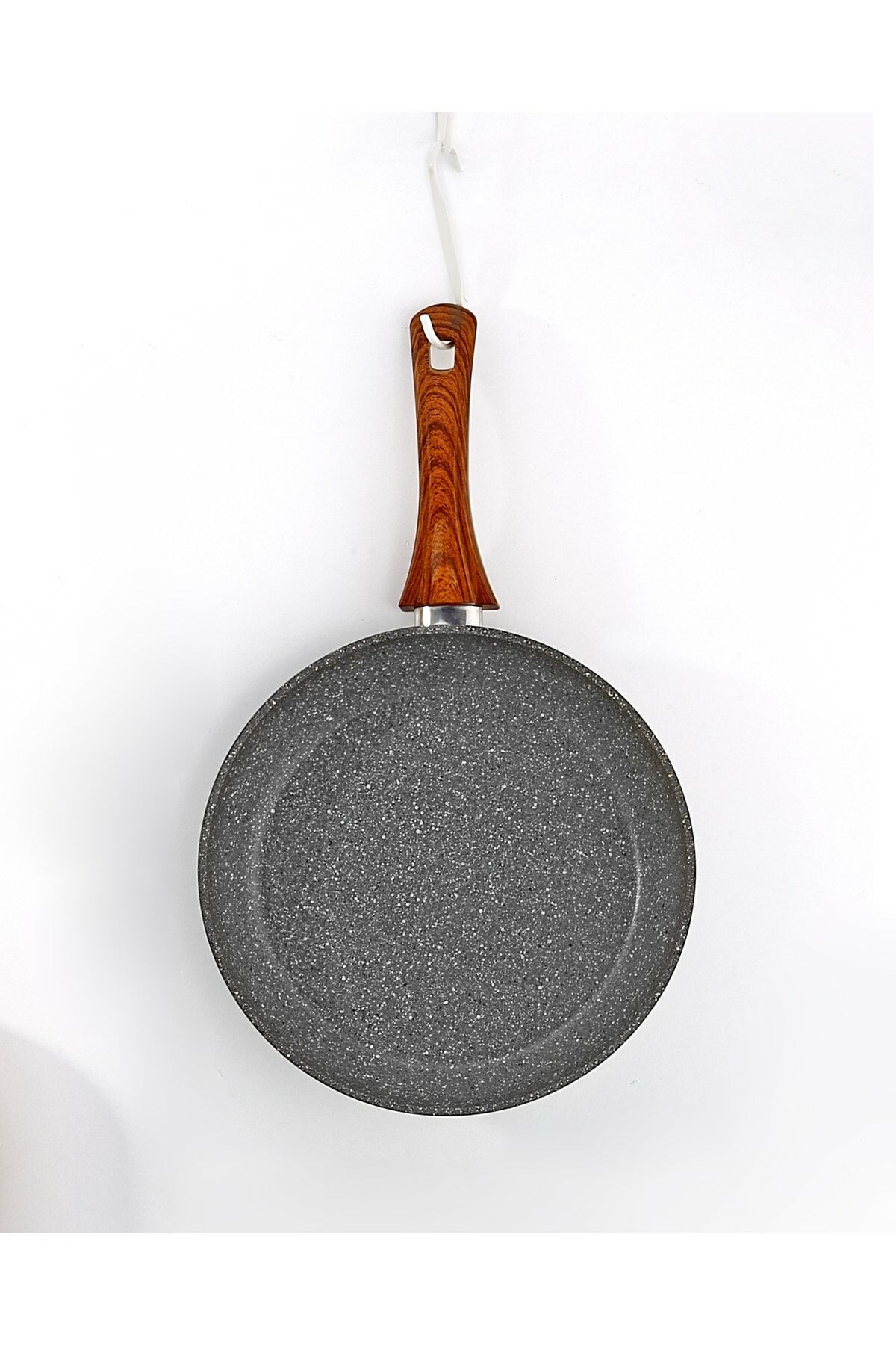 Bonera Vogue 26cm Ahşap Kulp Detaylı Granit Tekli Tava