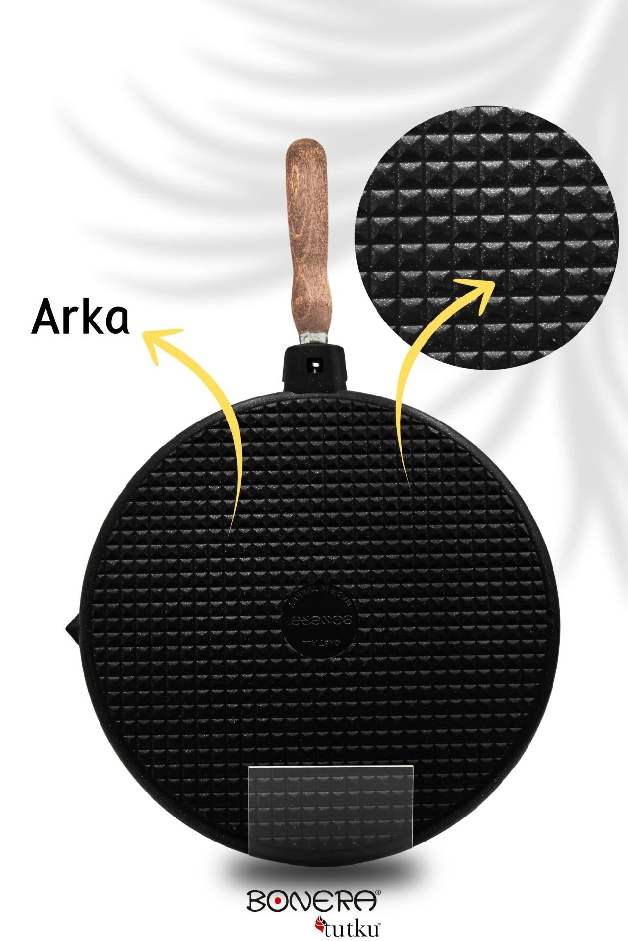 Çok Amaçlı 32cm Döküm Grill Tava