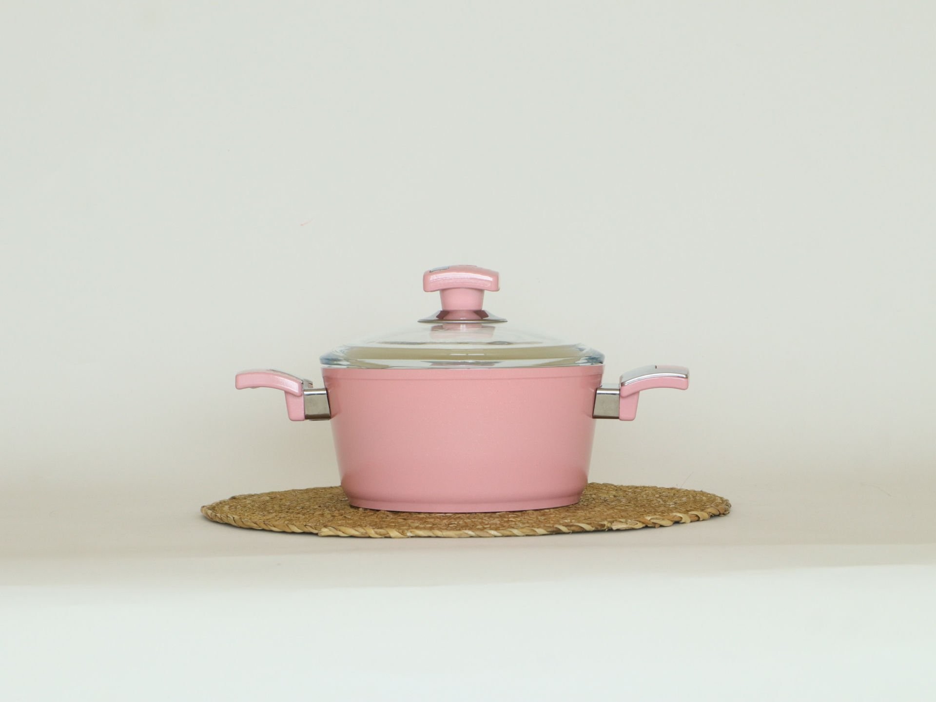 Bonera Seramik 18 Cm Derin Tencere Pembe