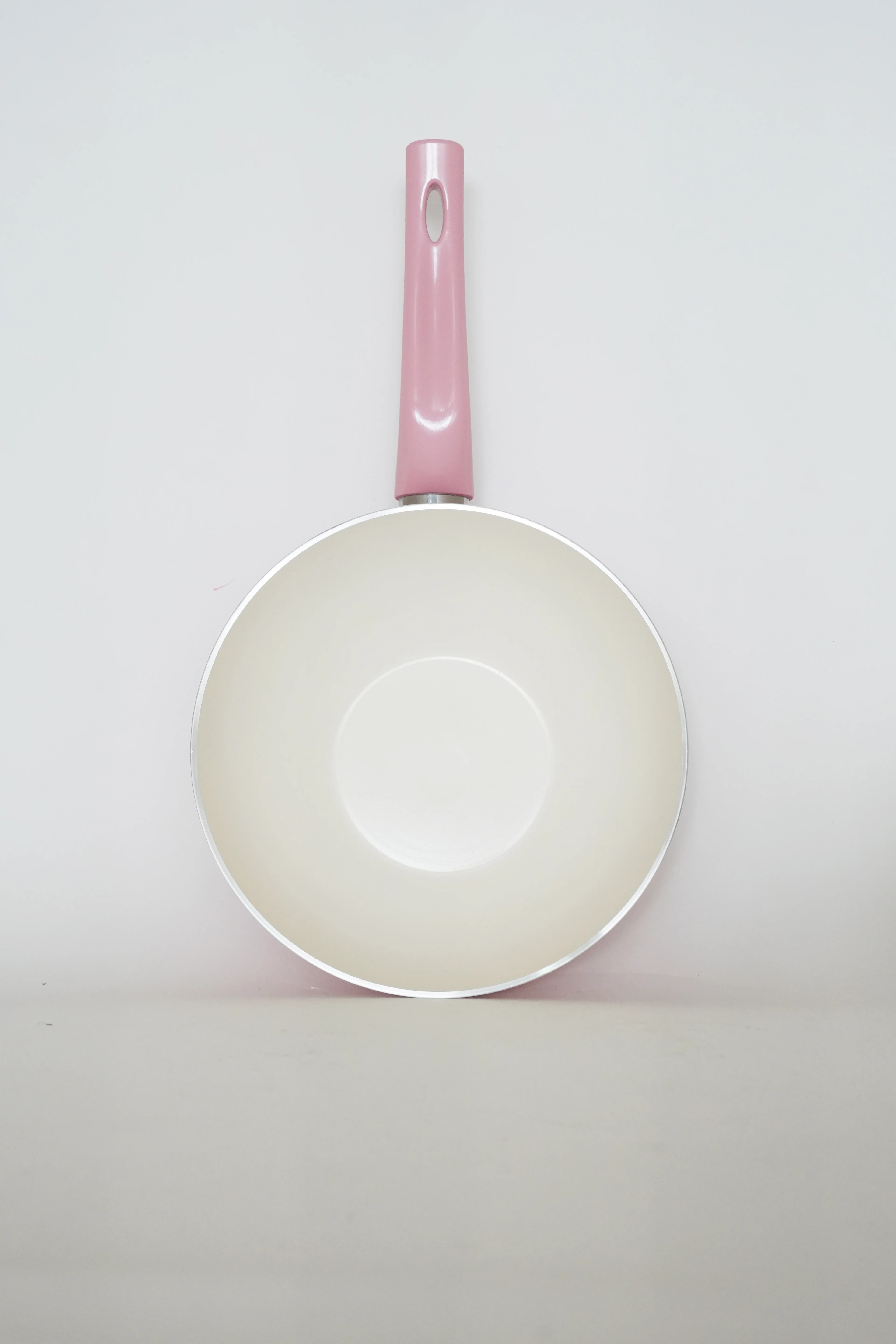 24 Cm Pembe Wok Tava