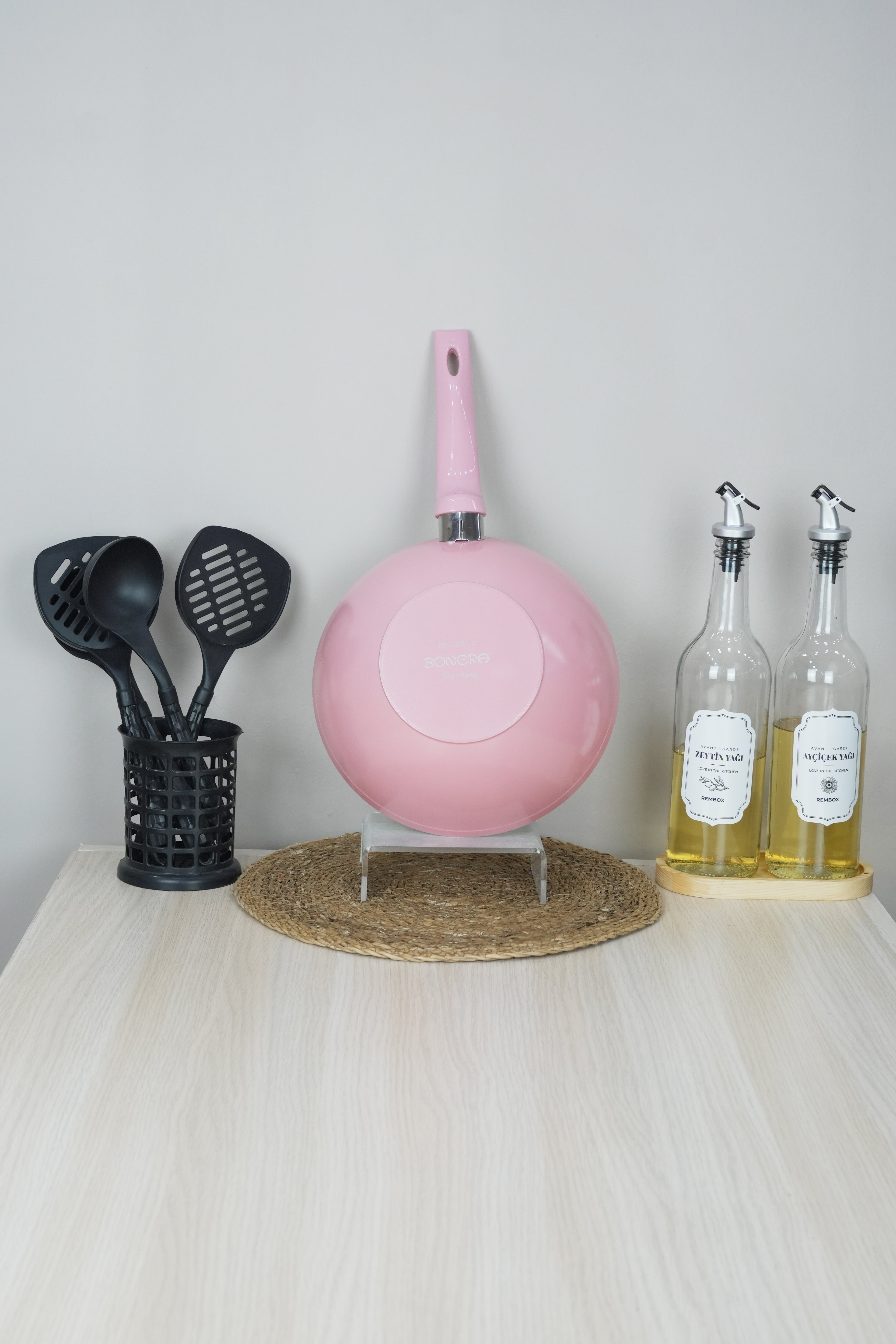 Bonera 24 Cm Pembe Wok Tava