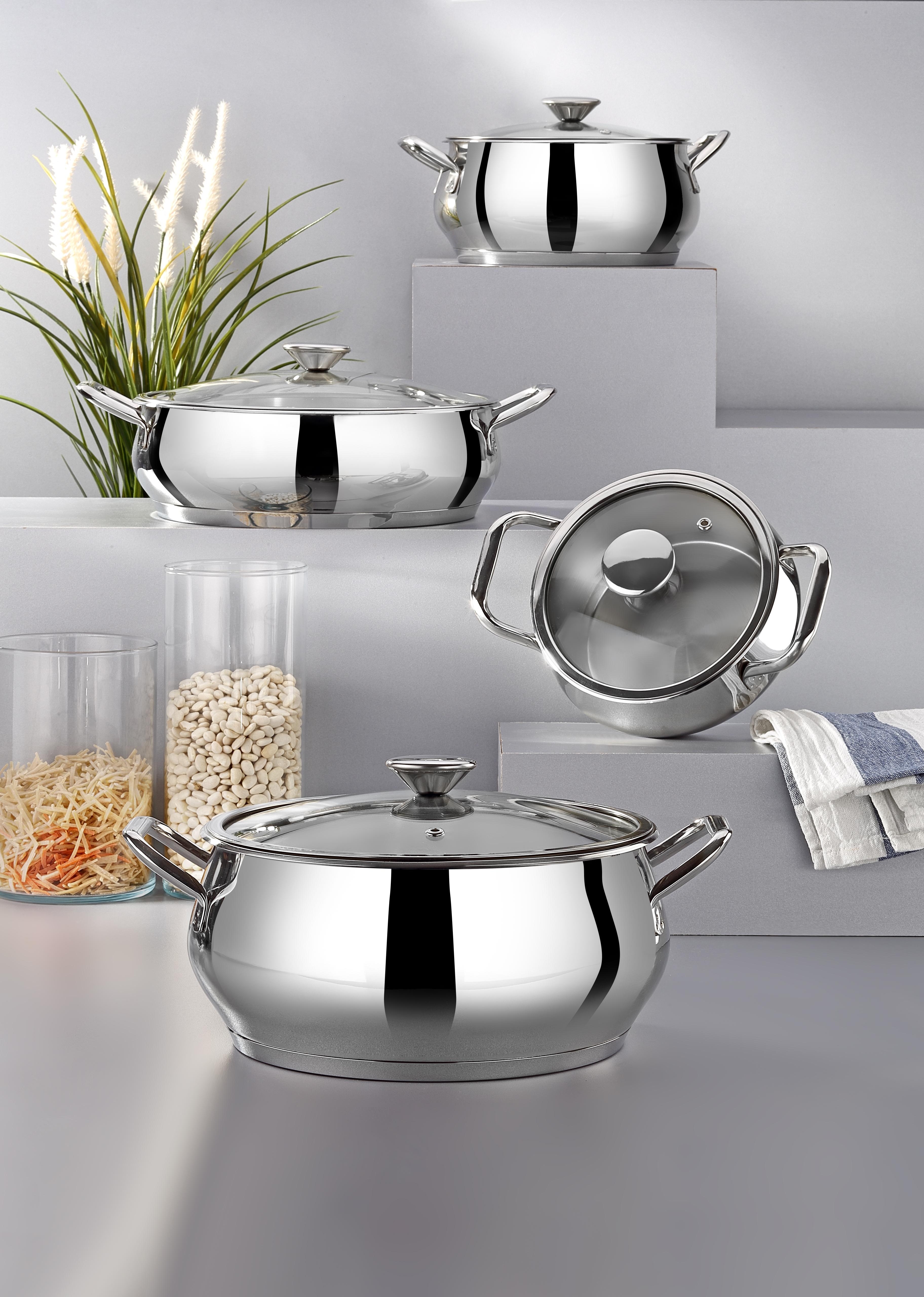 Bonera Stella Steel 8 Parça Tencere Seti