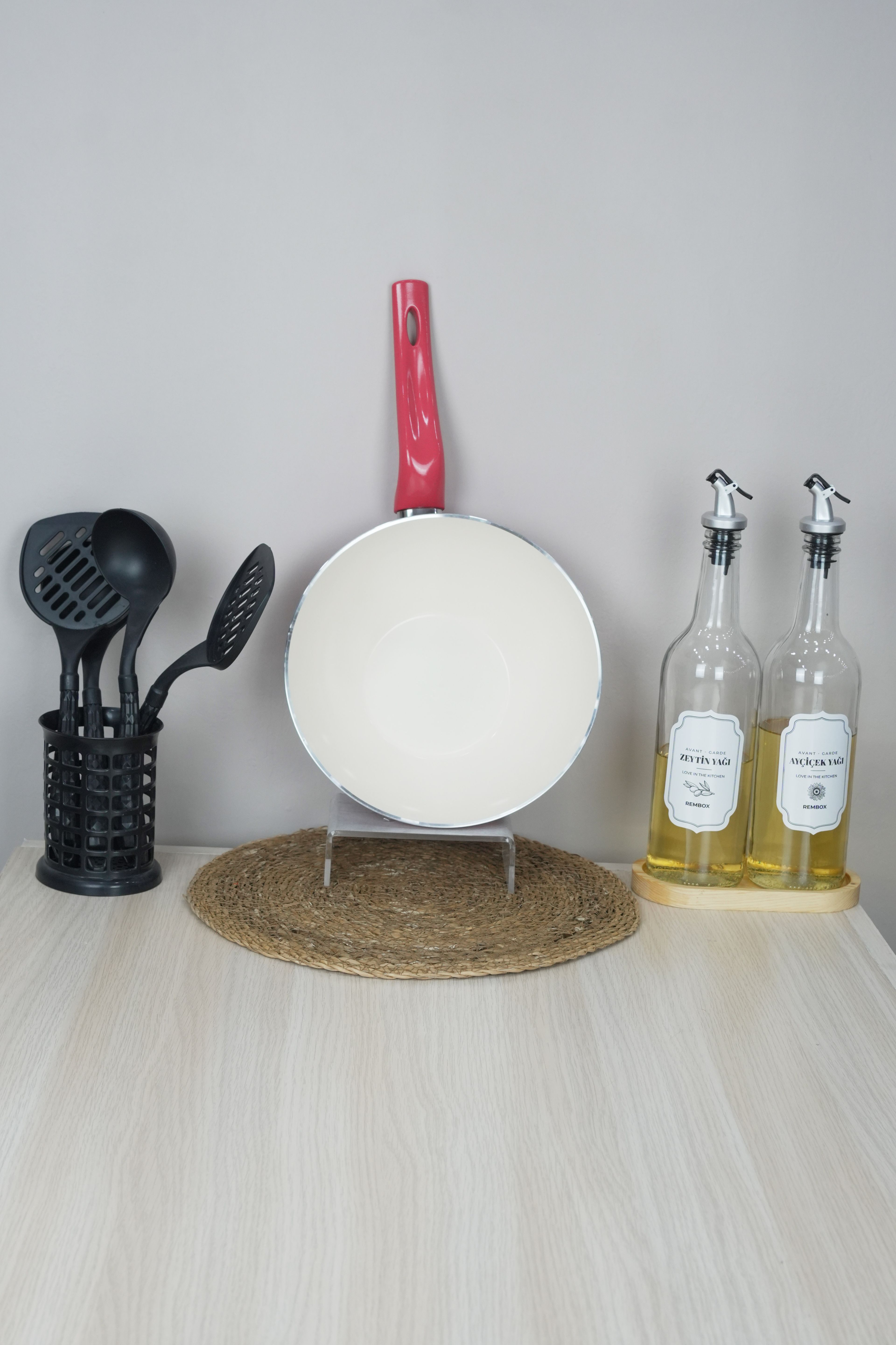 Bonera 24 Cm Pembe Wok Tava