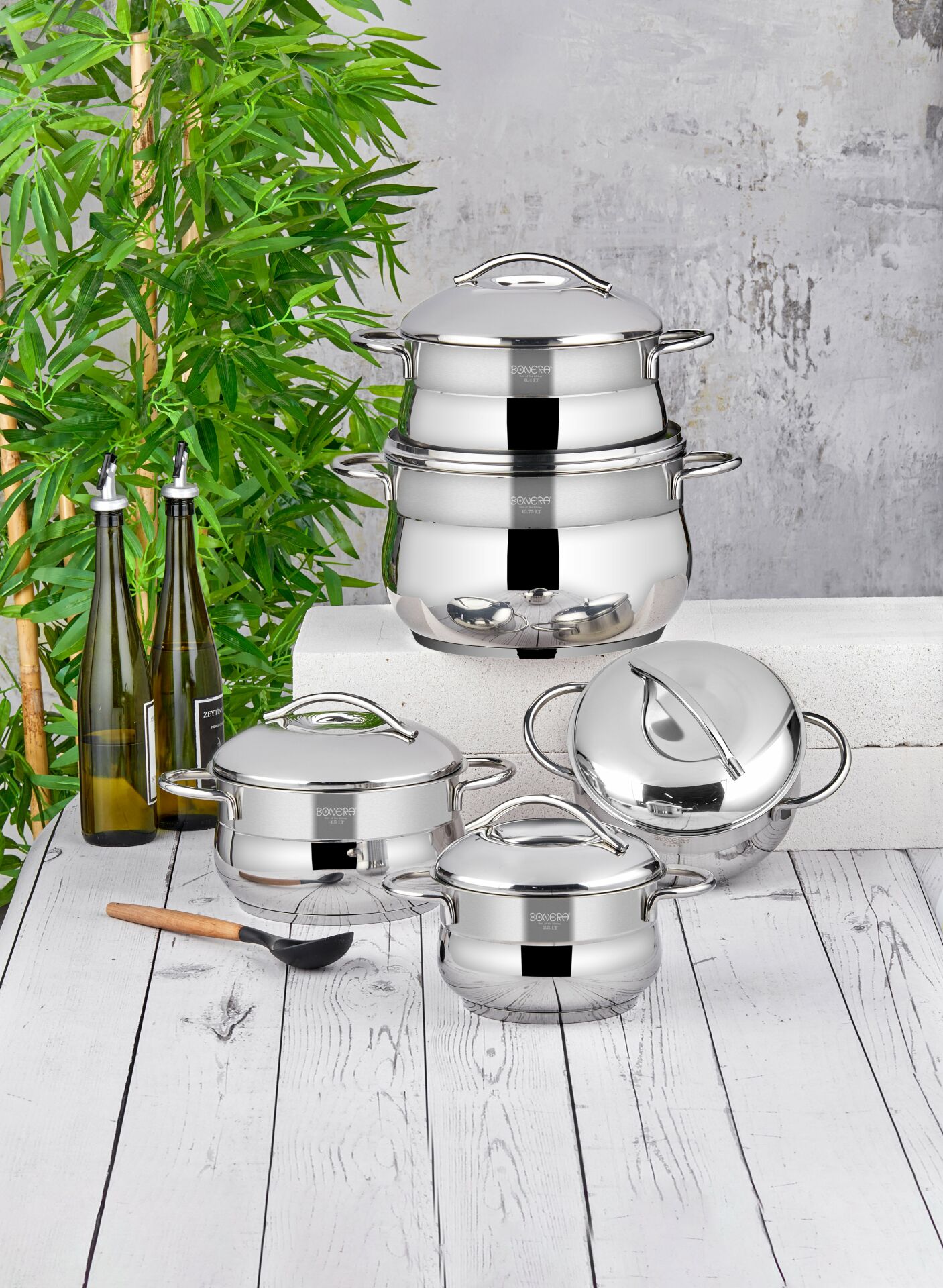 Globus 10 Parça Paslanmaz Çelik Tencere Seti