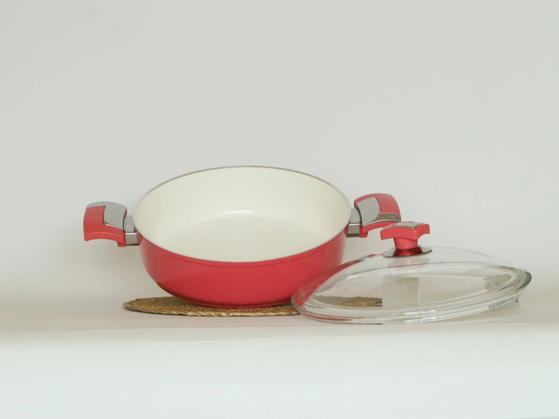Seramik 28 Cm Karnıyarık Tencere Pembe