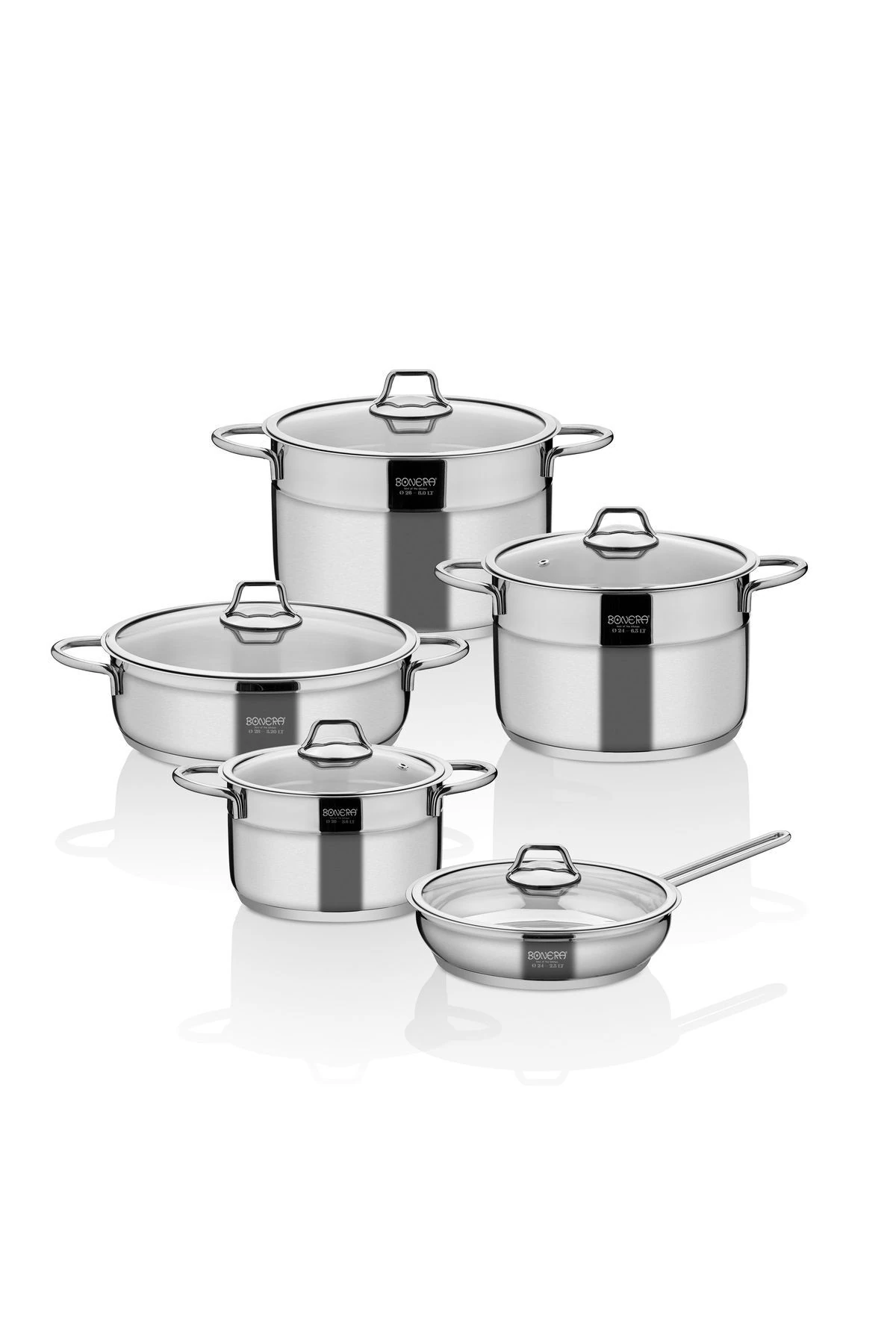 Omega 10 Parça Çelik Tencere Seti