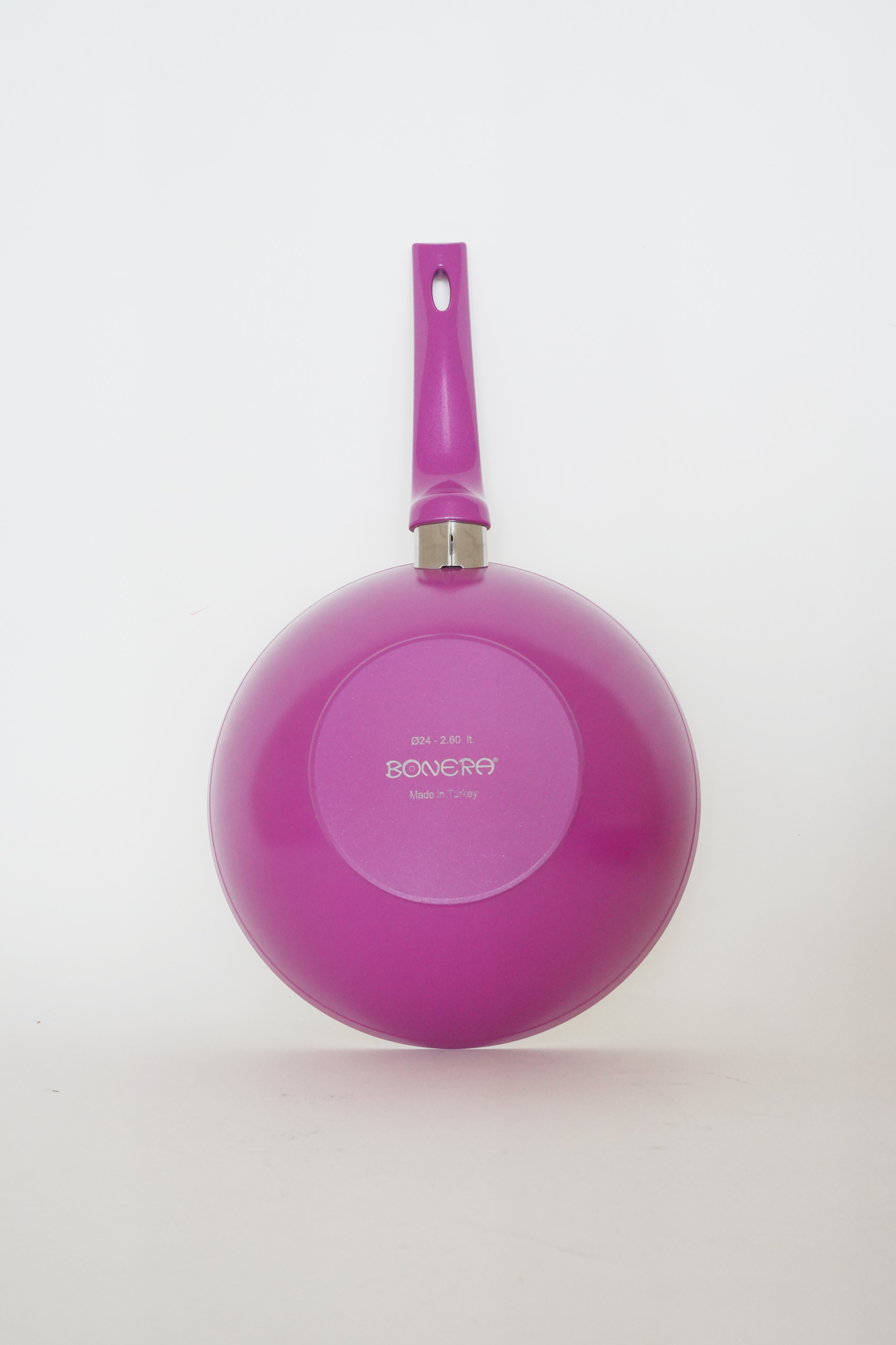 Bonera 24 Cm Fuşya Wok Tava