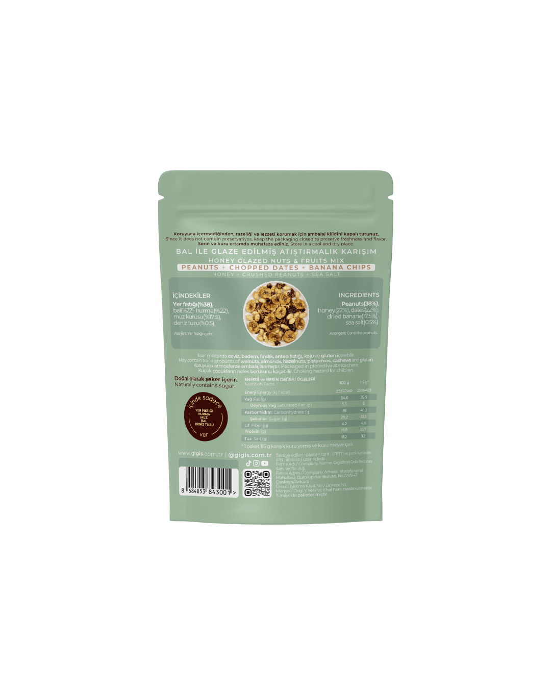 Peanut Butter Cake Honey-Glazed Snack Mix
