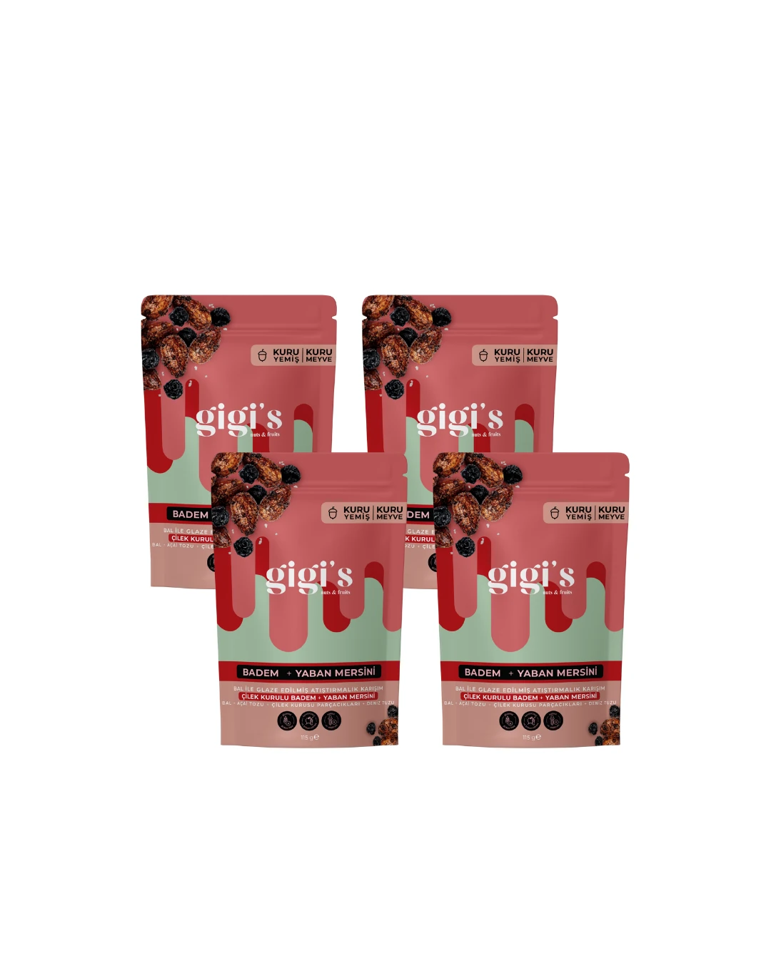 Açai Wild Berry Bal ile Glaze Edilmiş Crunchie ( 4 adet )