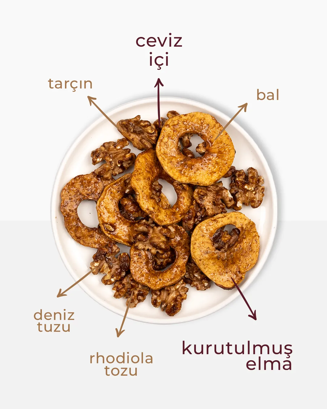 Apple Pie Bal ile Glaze Edilmiş Crunchie ( 4 adet )