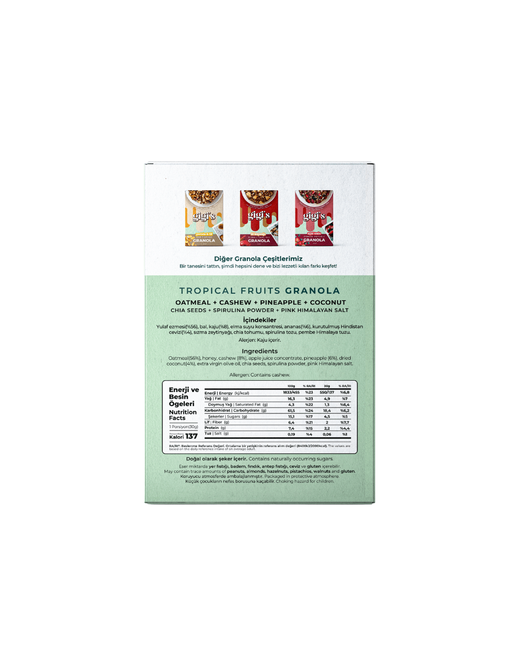 Tropikal Meyveli Granola