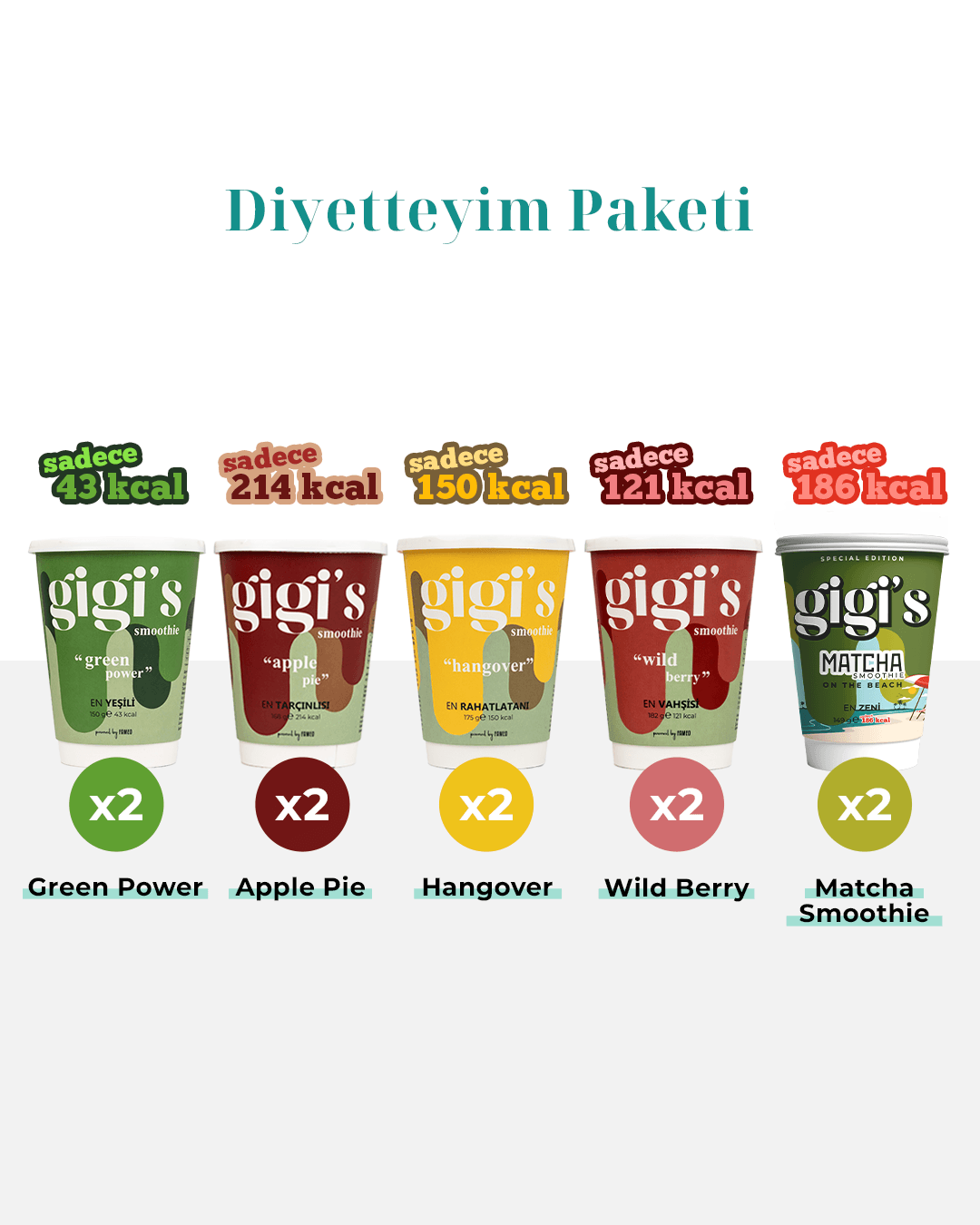Diyetteyim Smoothie Paketi