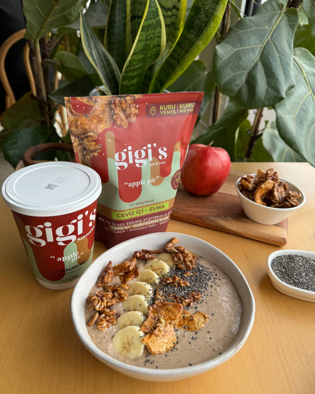 Apple Pie Bal ile Glaze Edilmiş Crunchie Karışım