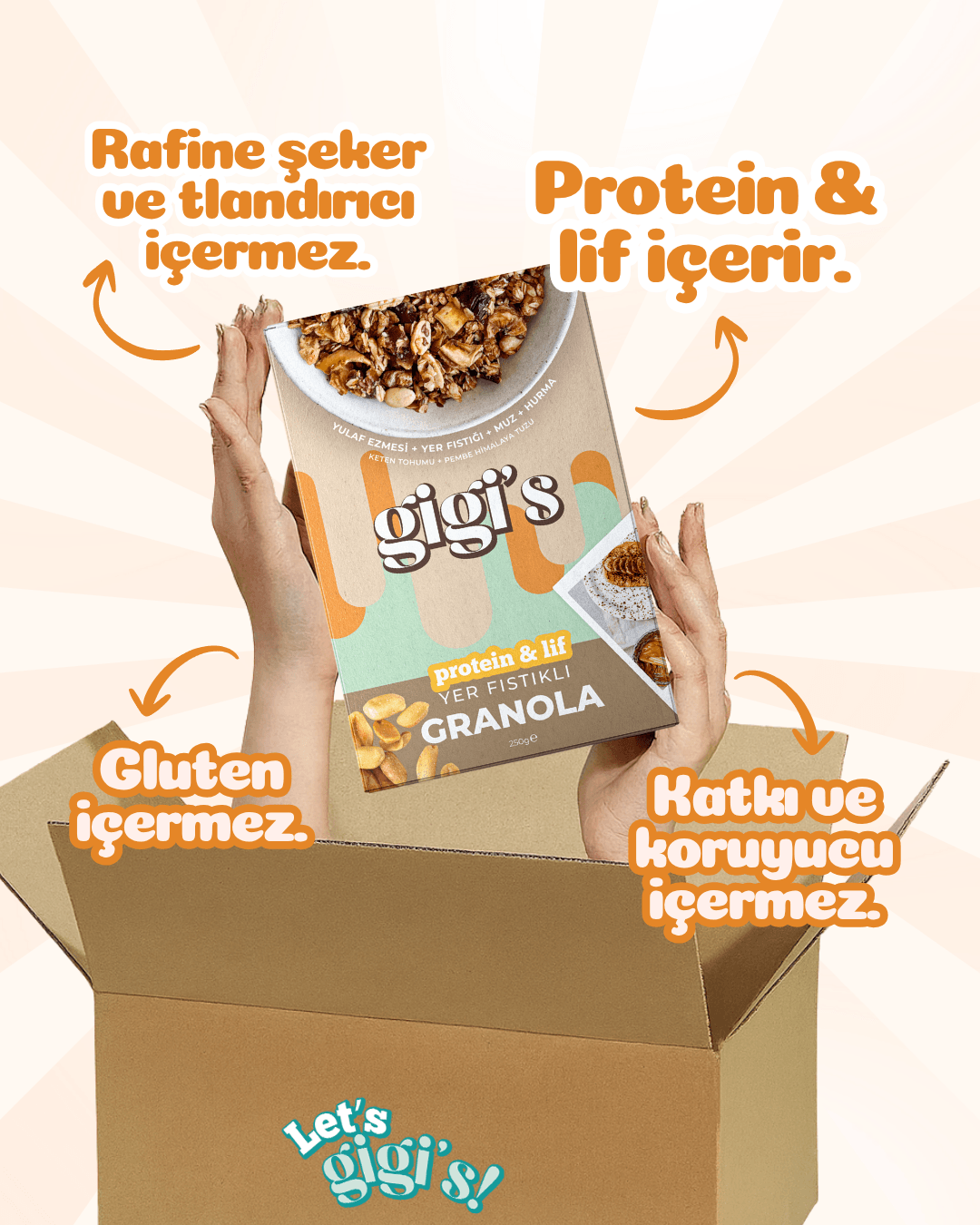(Hediyeli) Gigi's Granola 4 Al 3 Öde