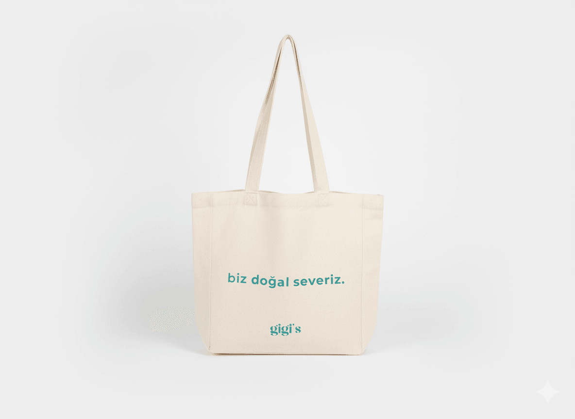 gigi's Doğal Bez Çanta (Özel Ürün)