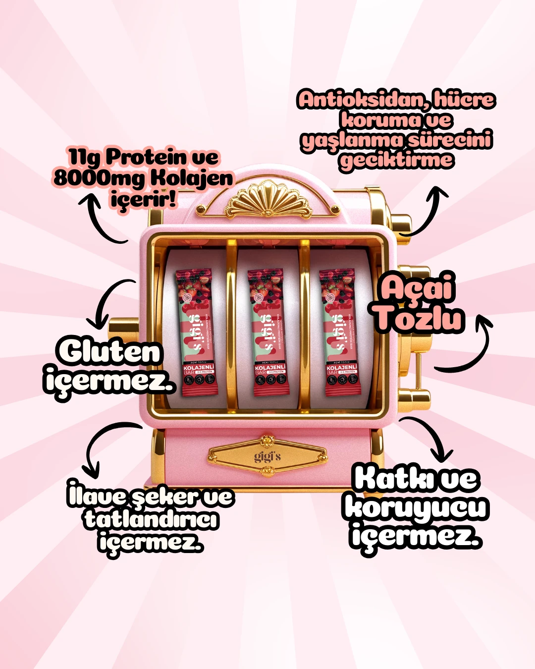 12'li Açai Orman Meyveli Kolajenli Protein Bar Paketi