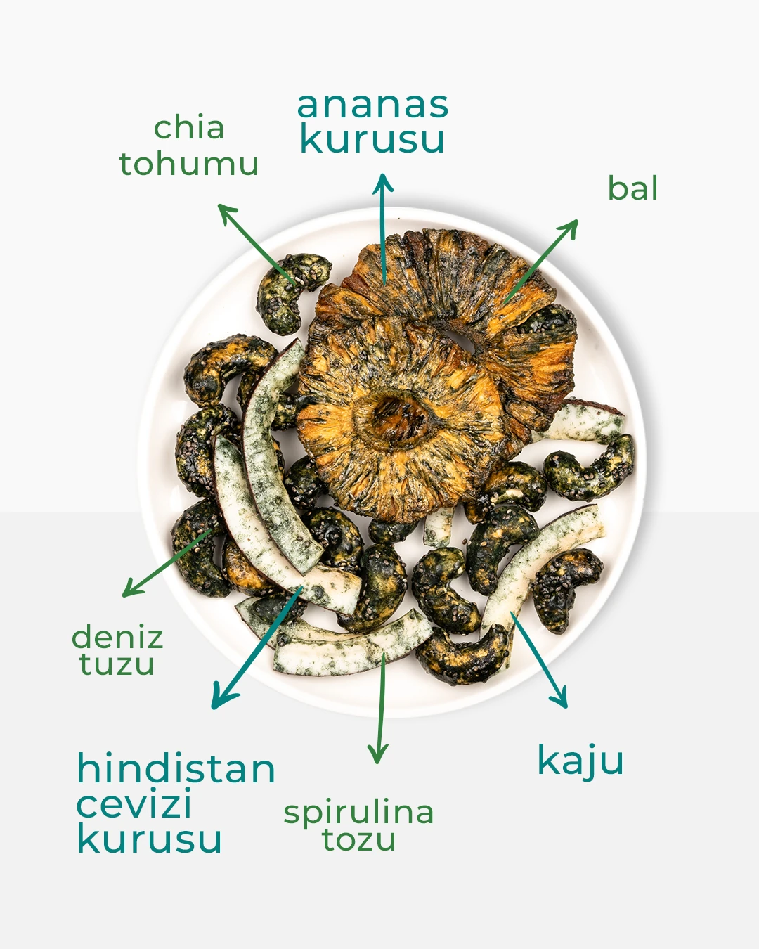 Dominicana Bal ile Glaze Edilmiş Crunchie Karışım