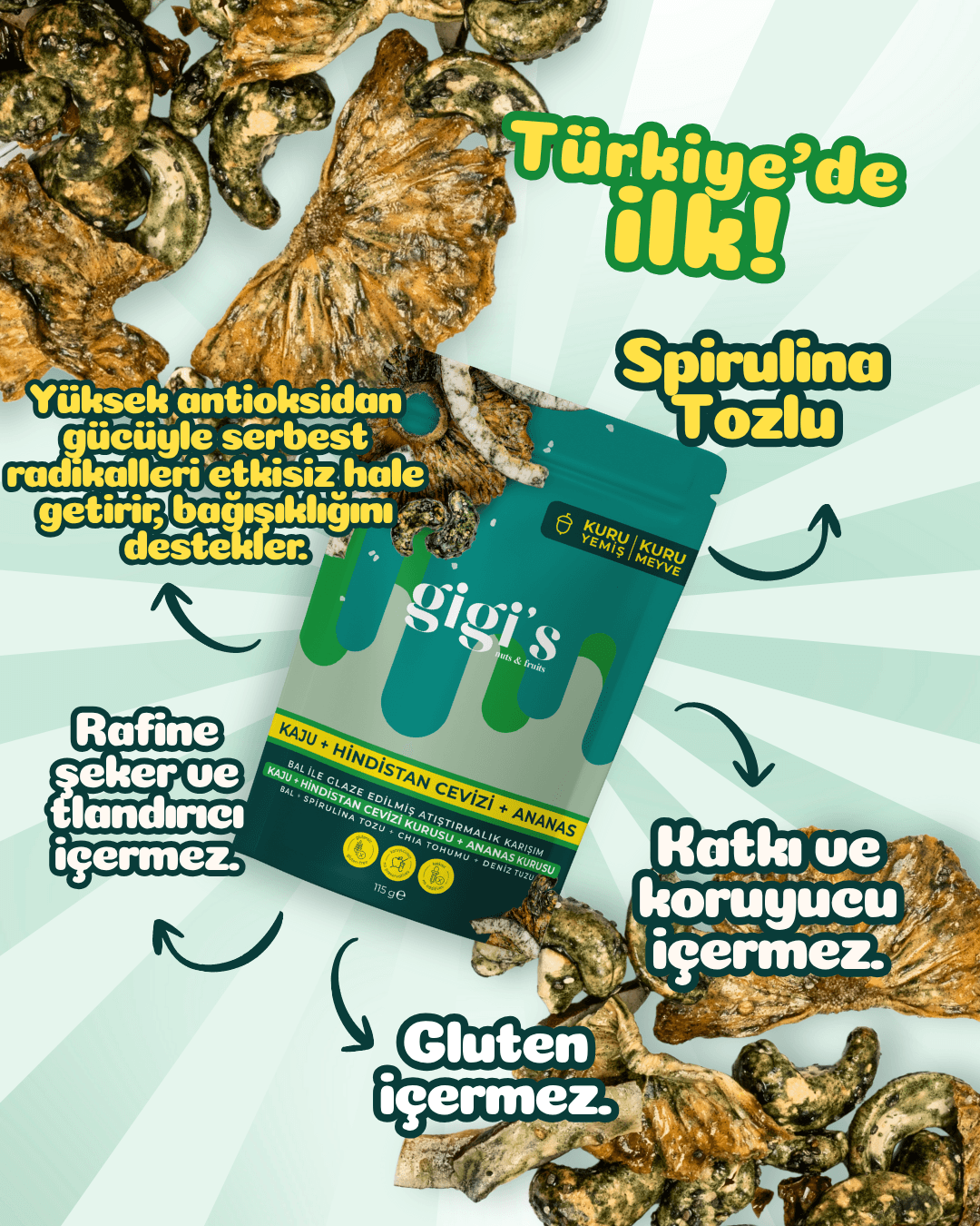 Dominicana Bal ile Glaze Edilmiş Crunchie Karışım