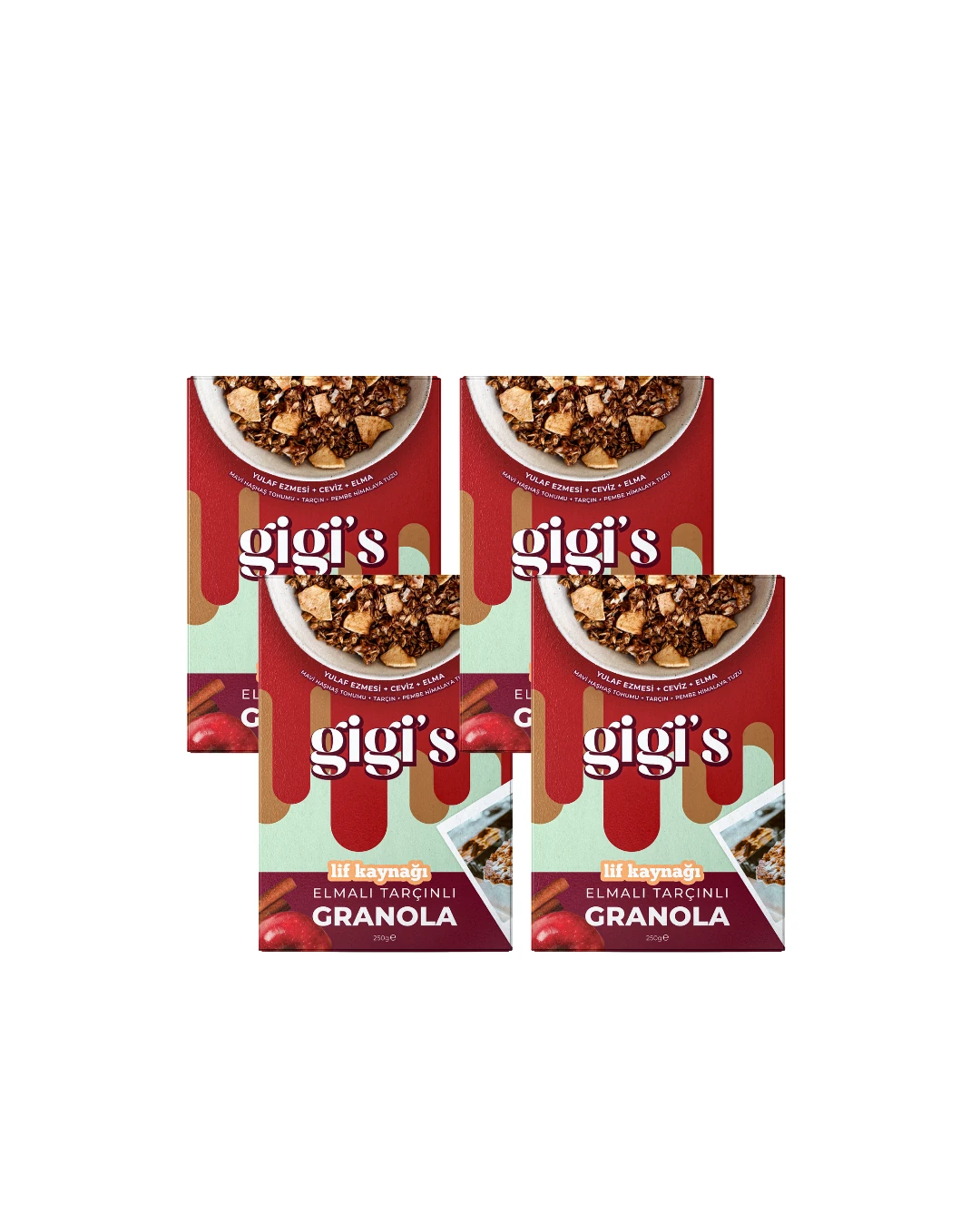 Elmalı Tarçınlı Granola ( 4 adet )