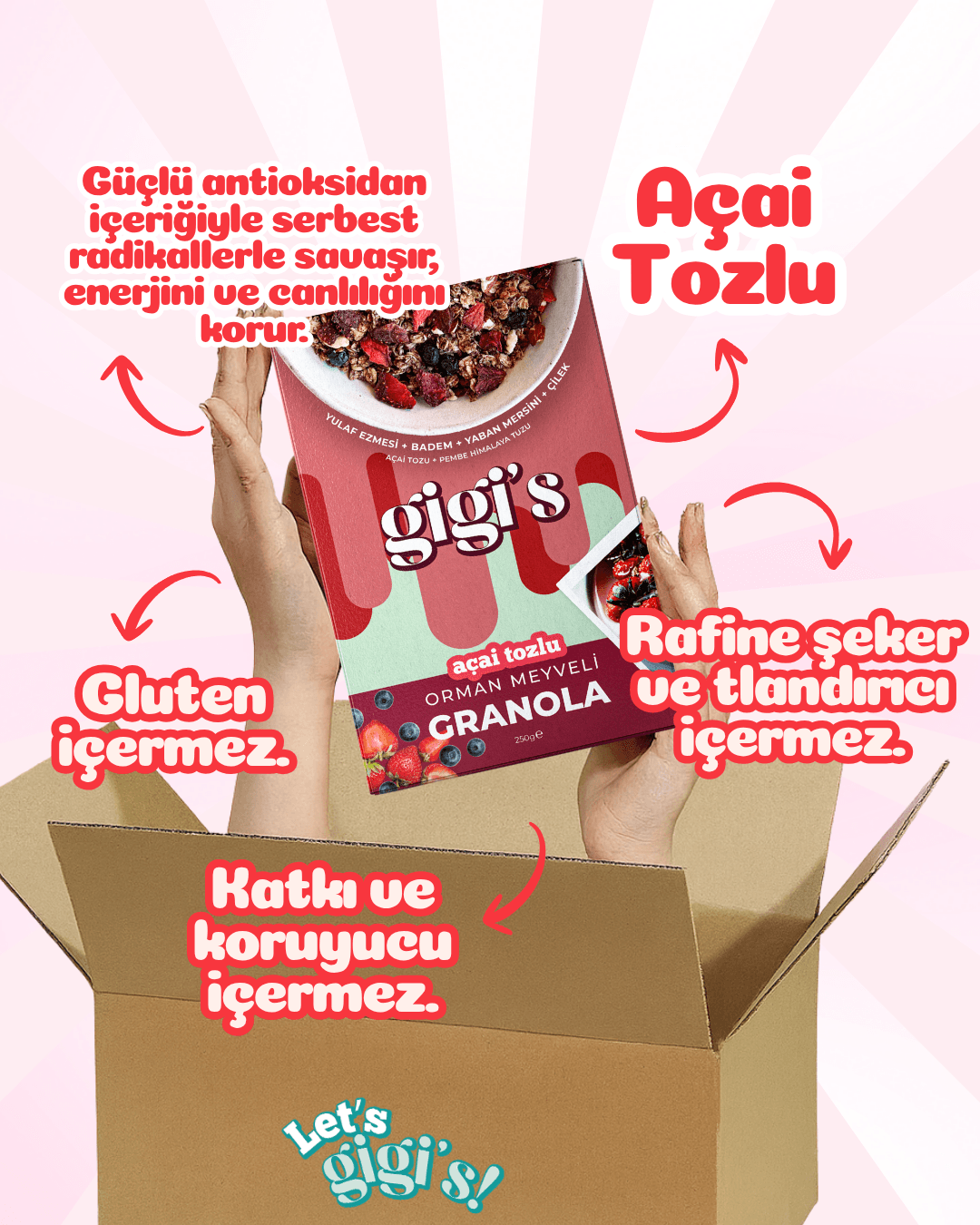 (Hediyeli) Gigi's Granola 4 Al 3 Öde