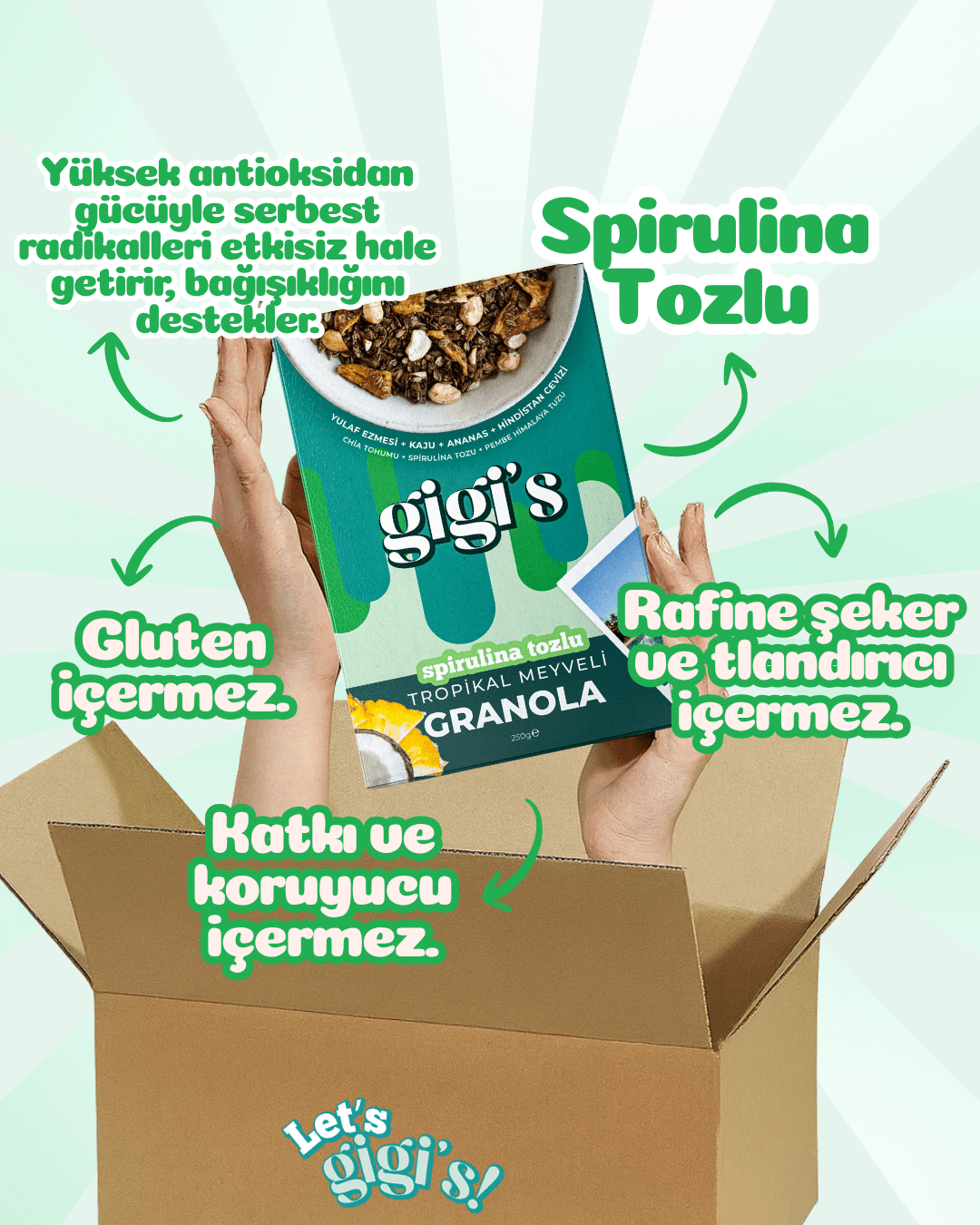 (Hediyeli) Gigi's Granola 4 Al 3 Öde