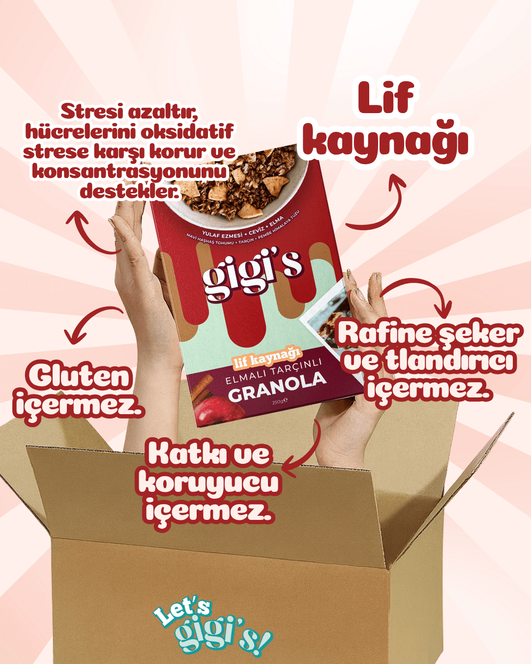 (Hediyeli) Gigi's Granola 4 Al 3 Öde