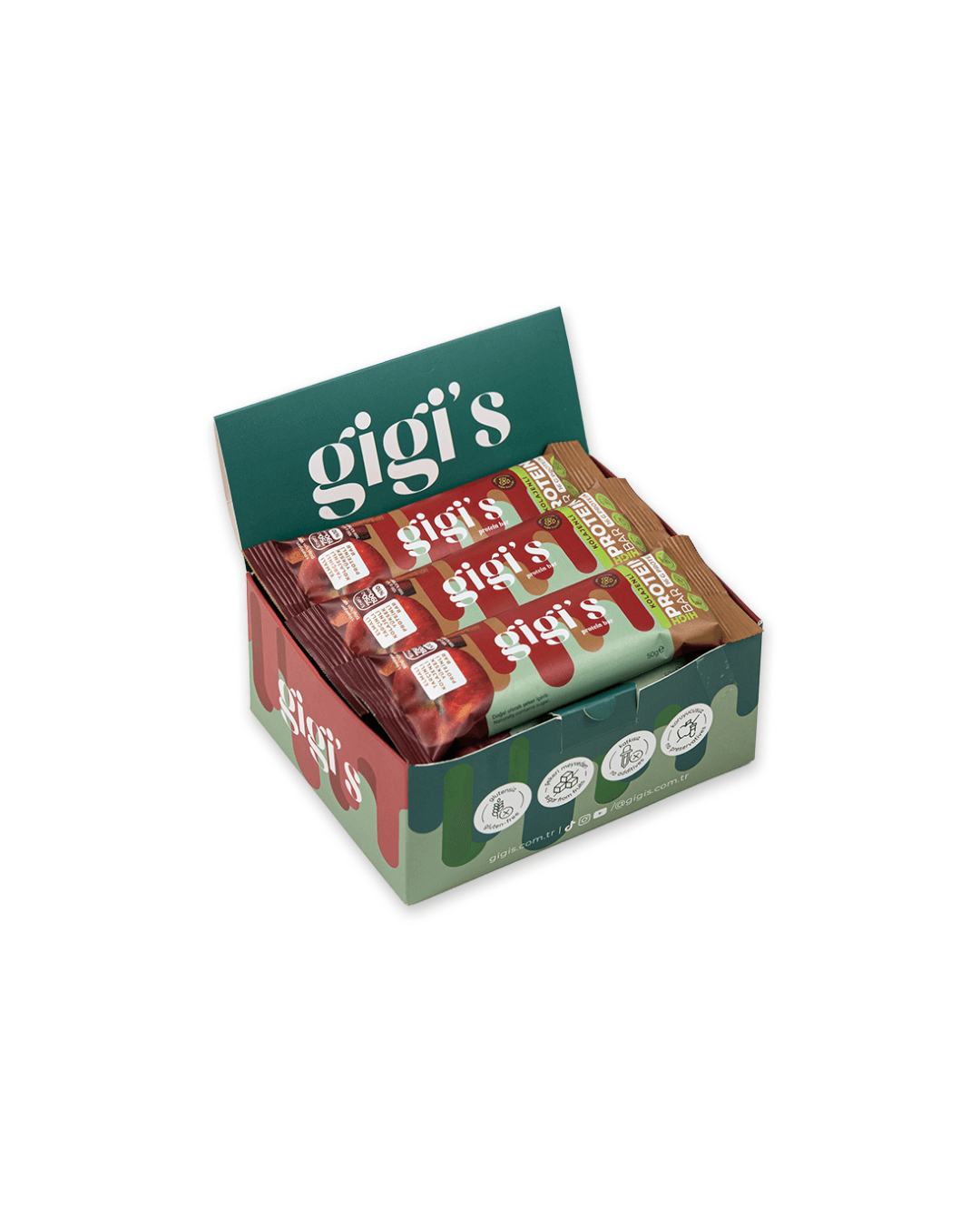 12'li Elmalı Tarçınlı Kolajenli Yüksek Protein Bar Paketi