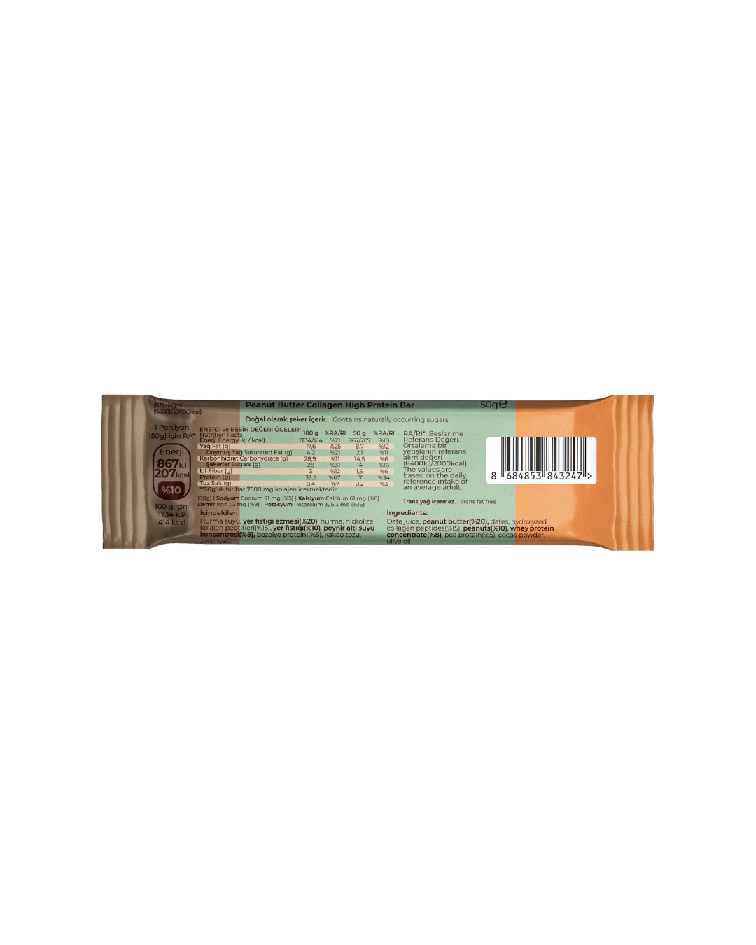 Peanut Collagen High Protein Bar