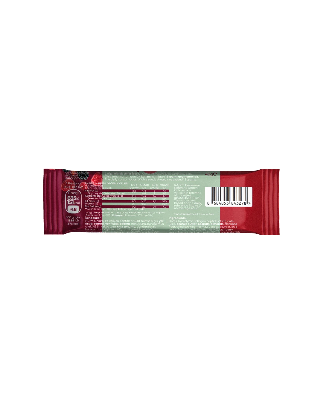 Forest Berry Collagen Protein Bar