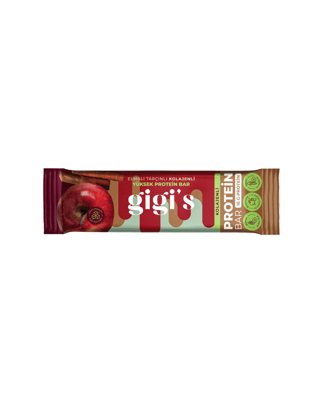 Elmalı Tarçınlı Kolajenli Yüksek Protein Bar