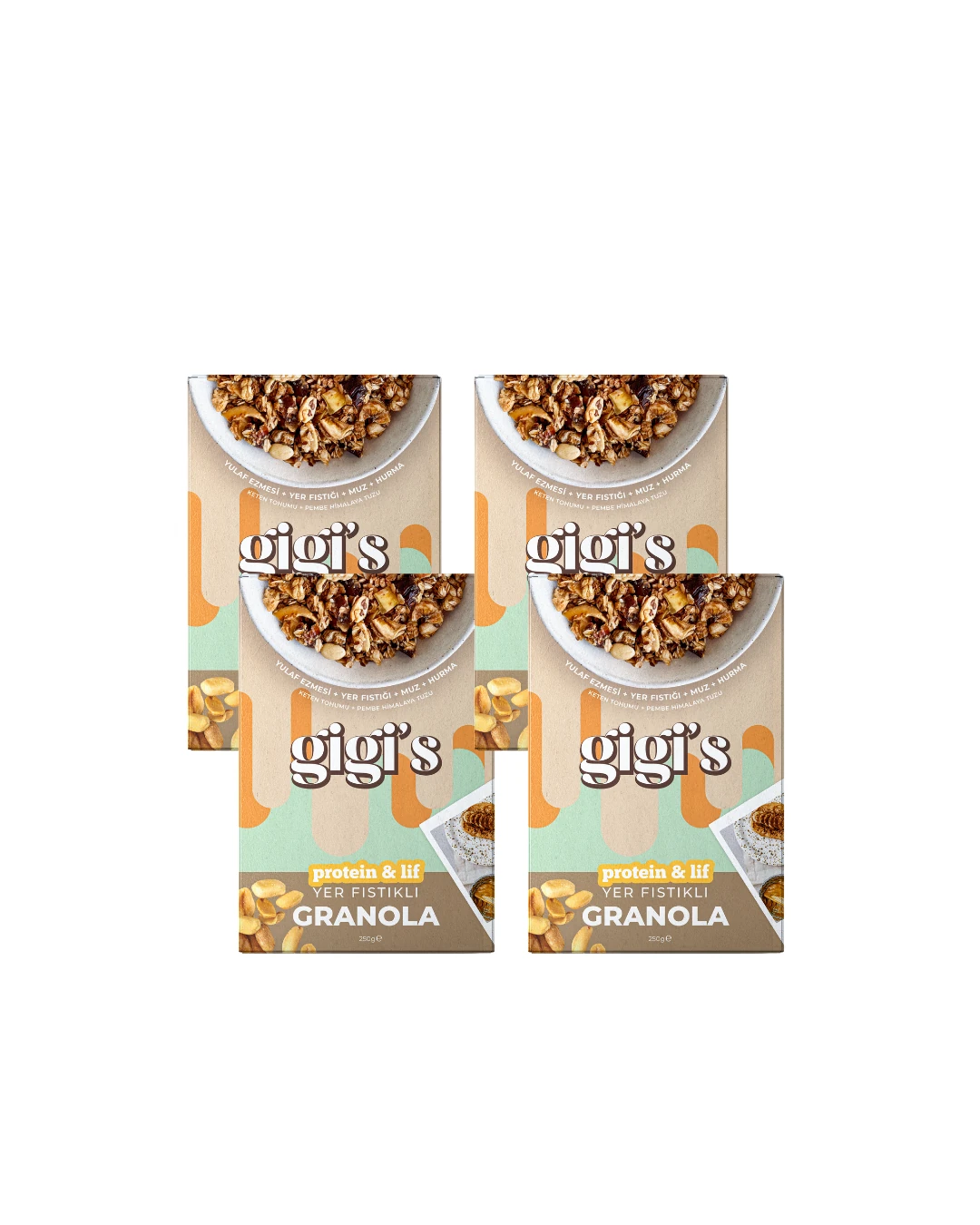 Yer Fıstıklı Granola ( 4 adet )