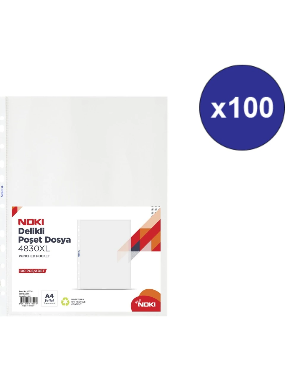 NOKİ POŞET DOSYA A/4 40 MİCRON 100 ADET