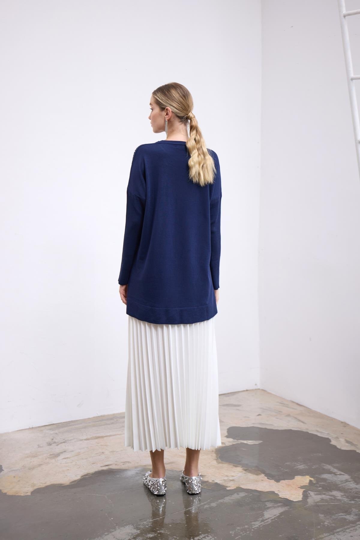 Pullu Tunik-Lacivert