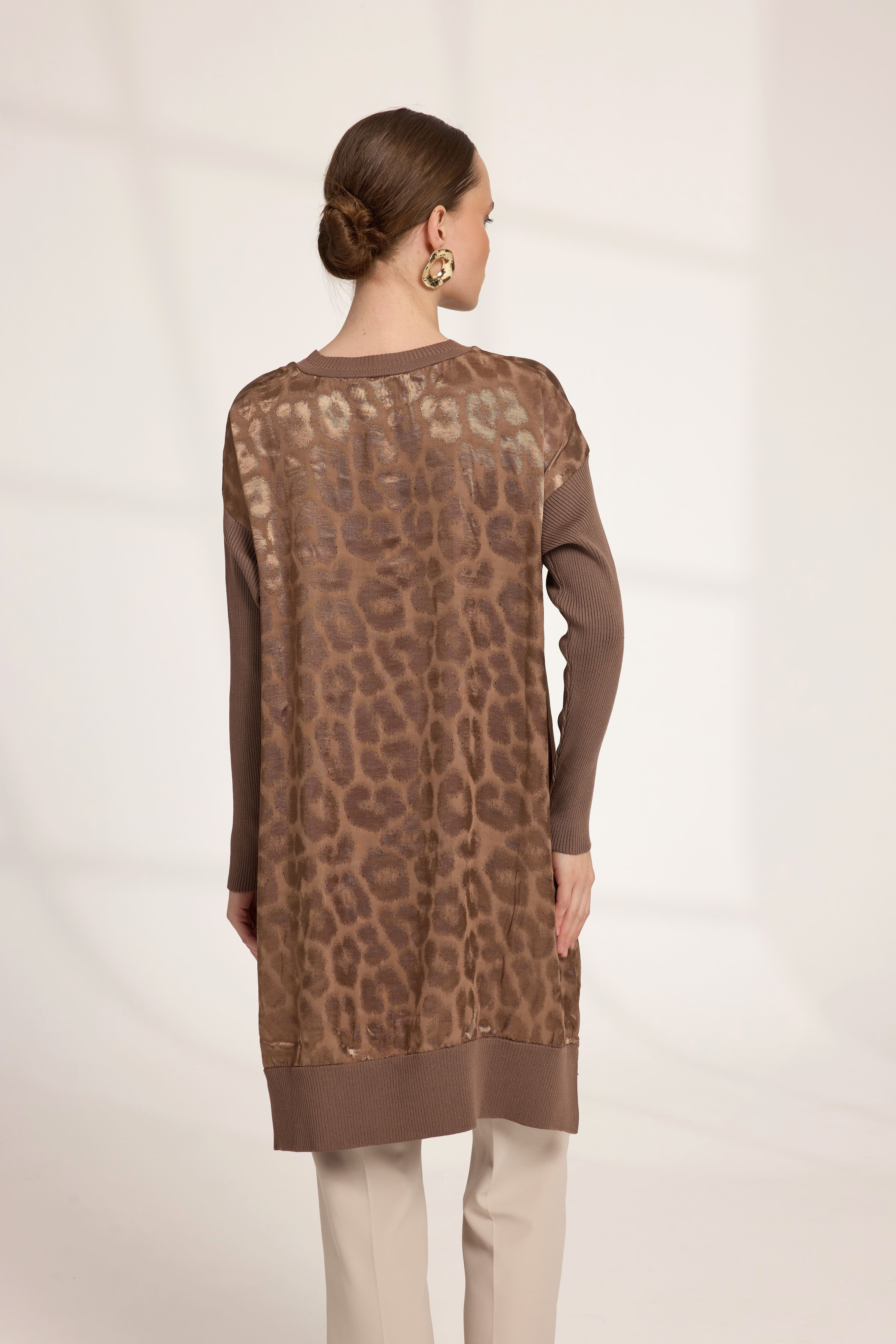 Leopar Tunik Camel