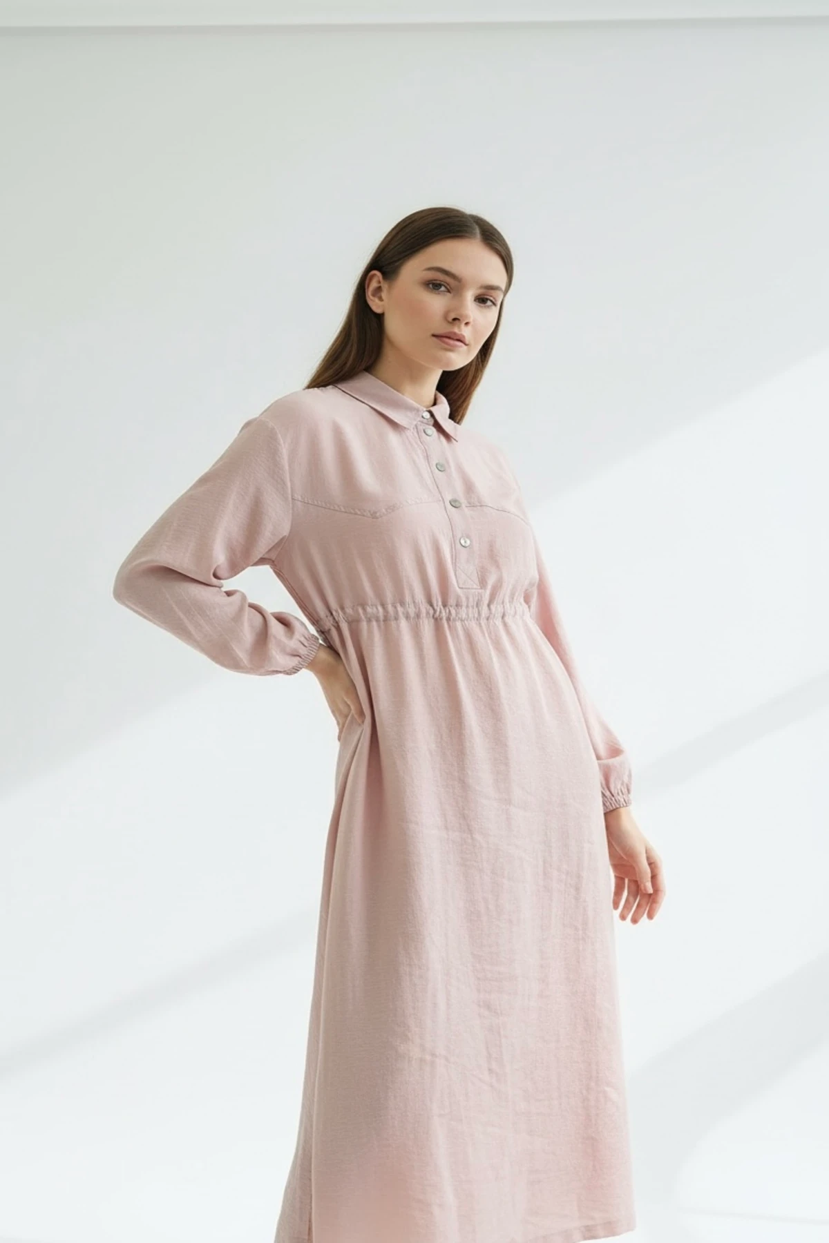 Merliyn Elbise Pembe