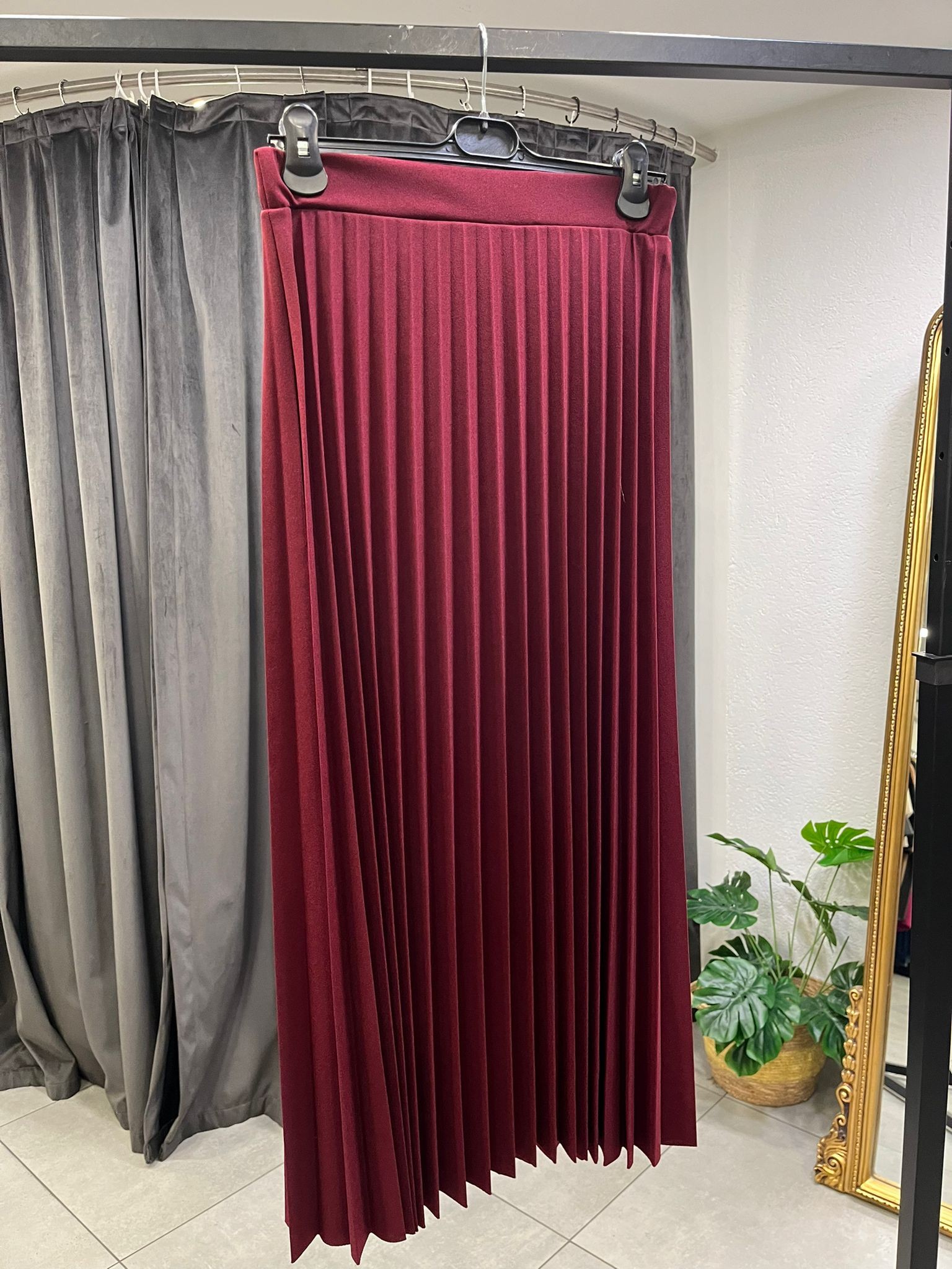 Pilise Etek Bordo