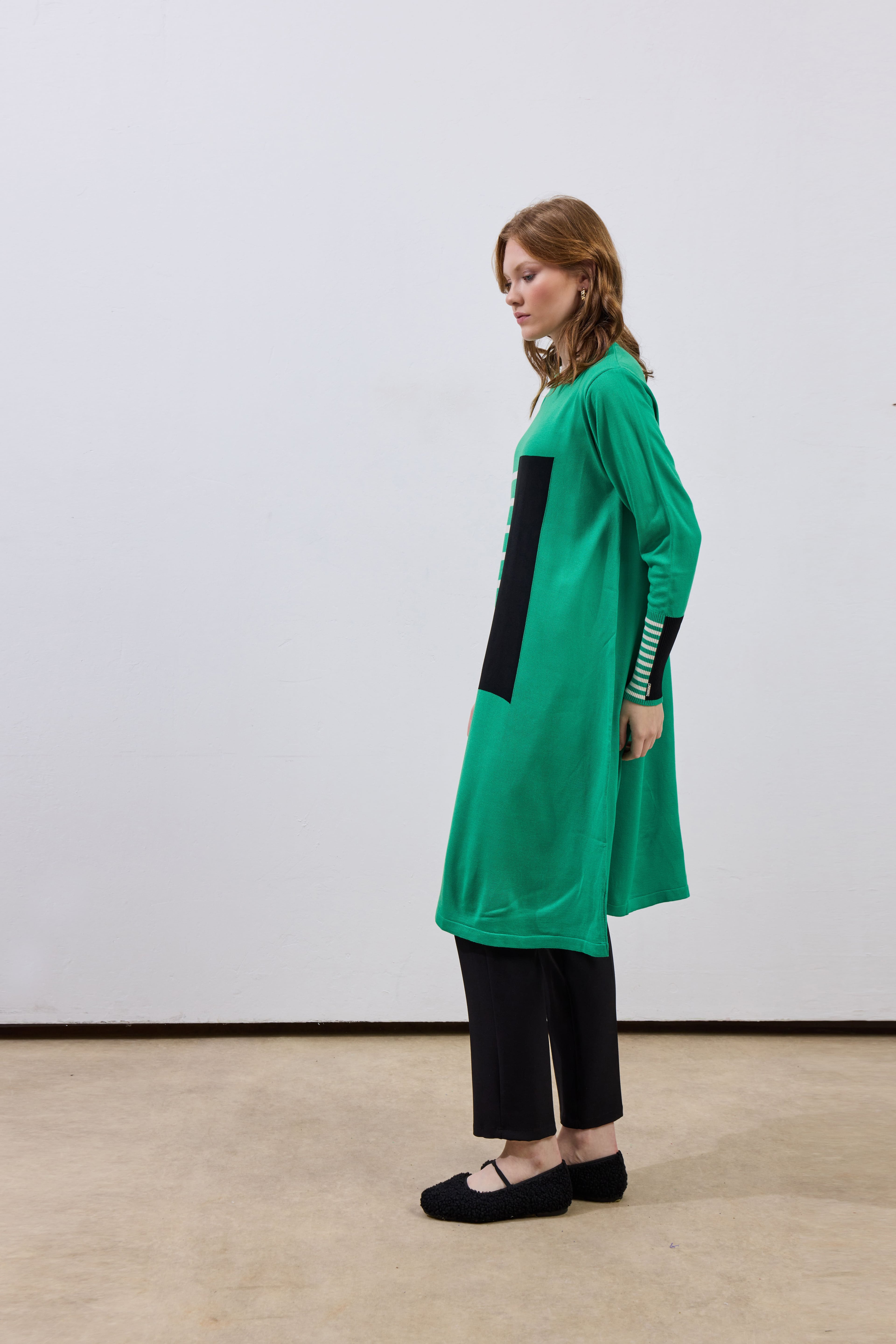 Desenli Merserize Tunik Benetton
