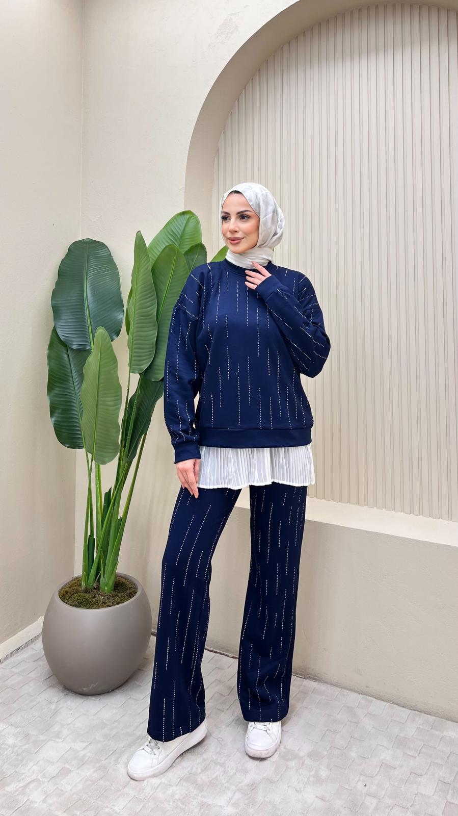 Işıltılı Takım - lacivert