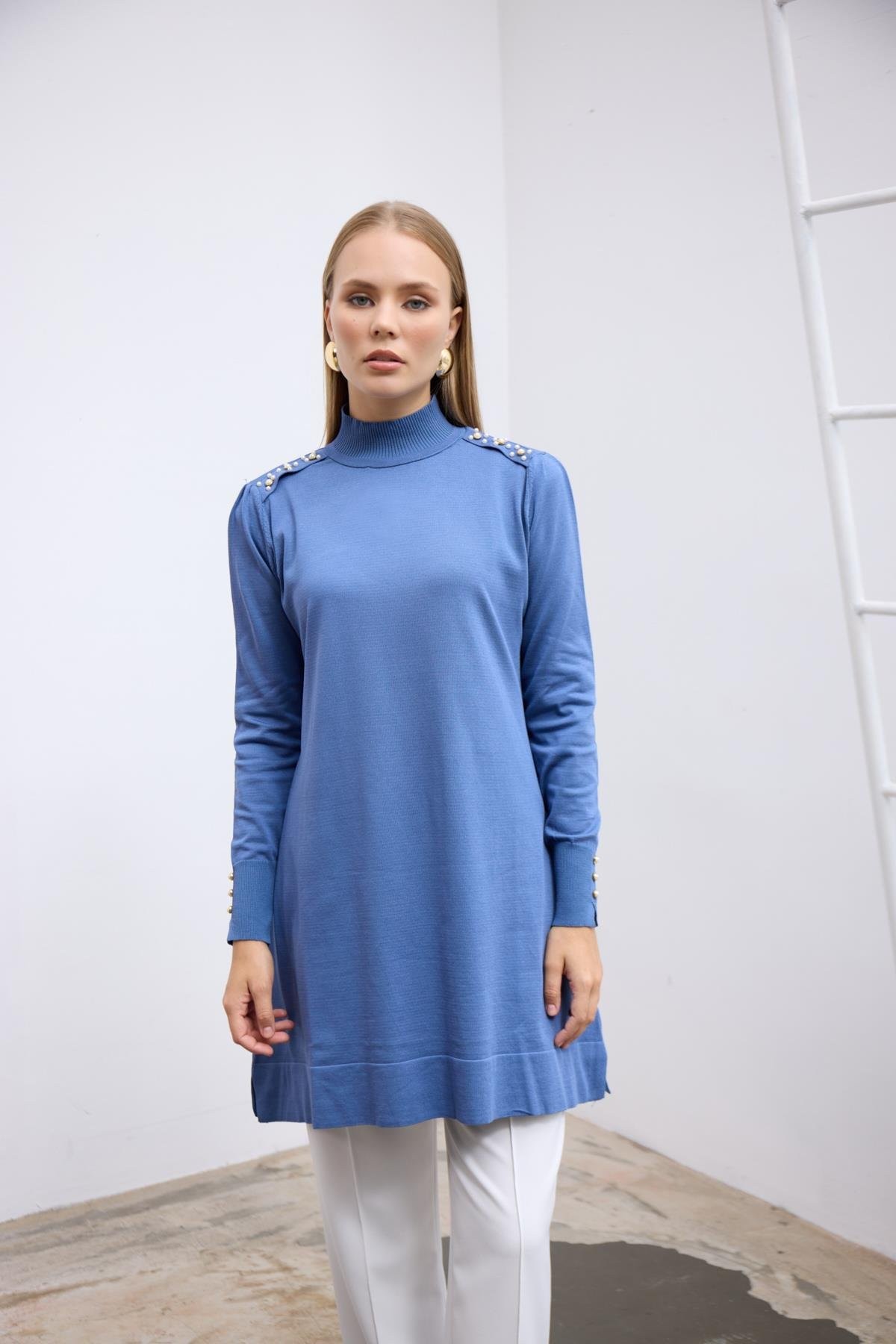 İncila Tunik-İndigo Mavisi