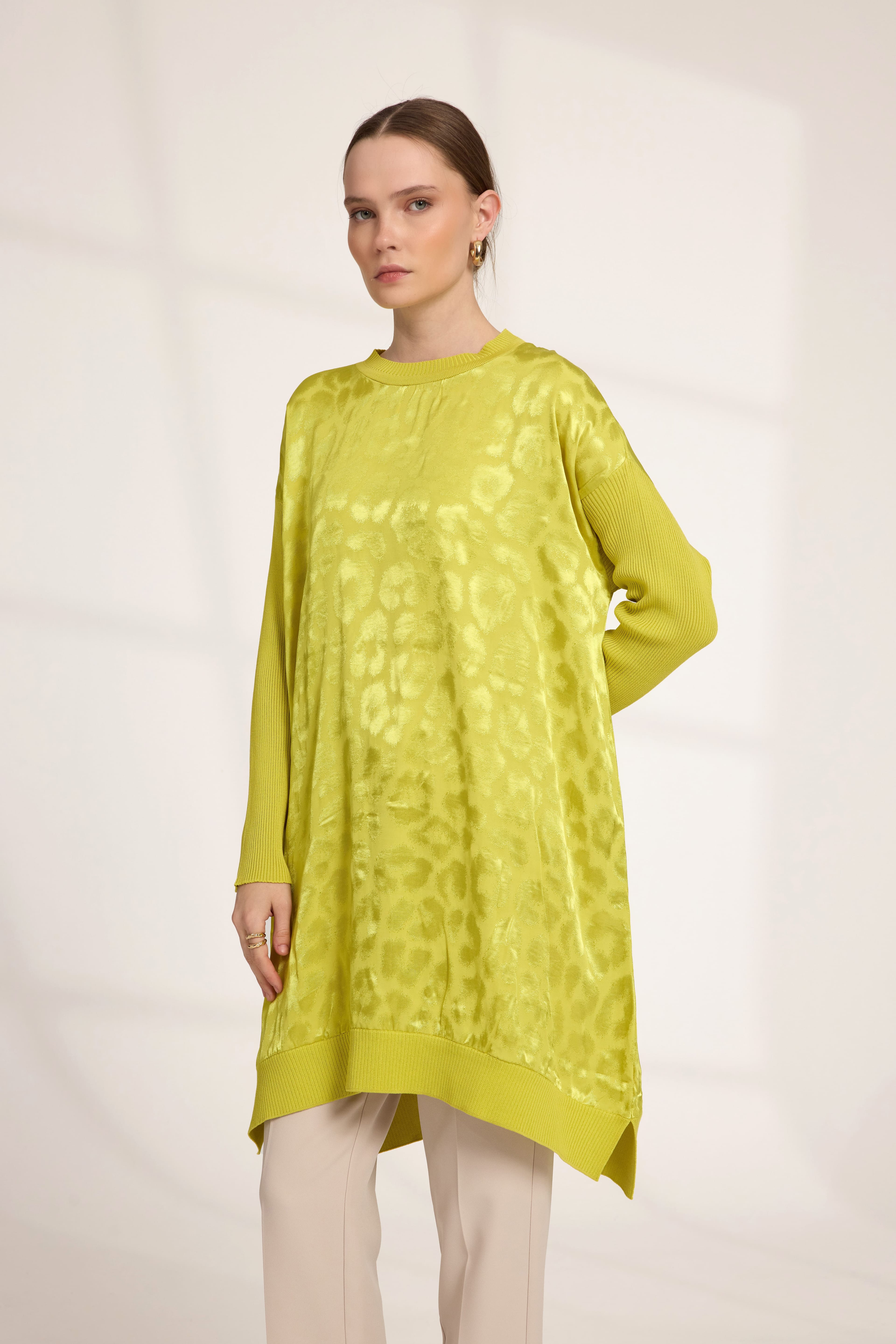 Leopar Tunik Yağ Yeşil
