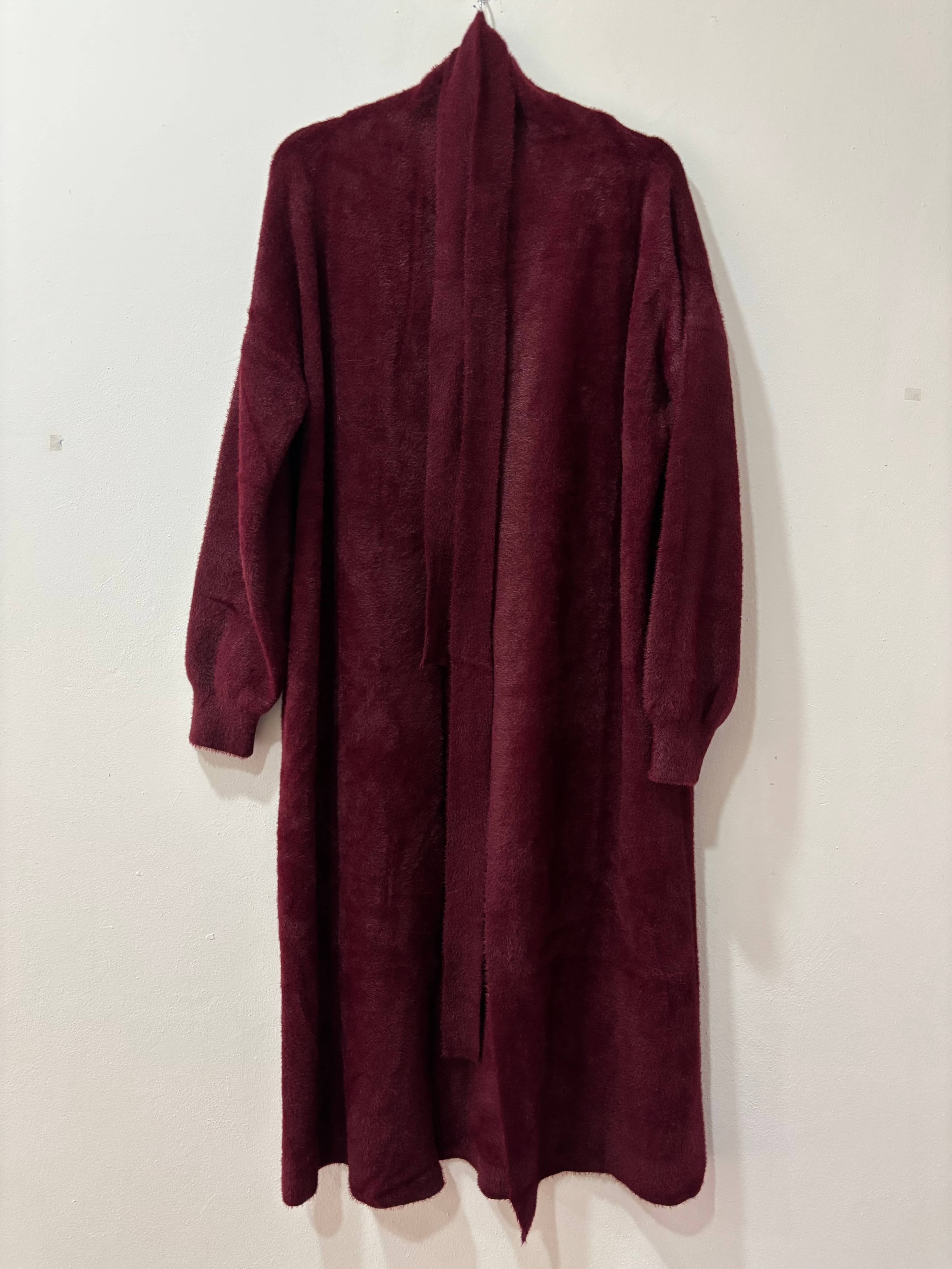 SUNA  PELUŞ HIRKA - BORDO