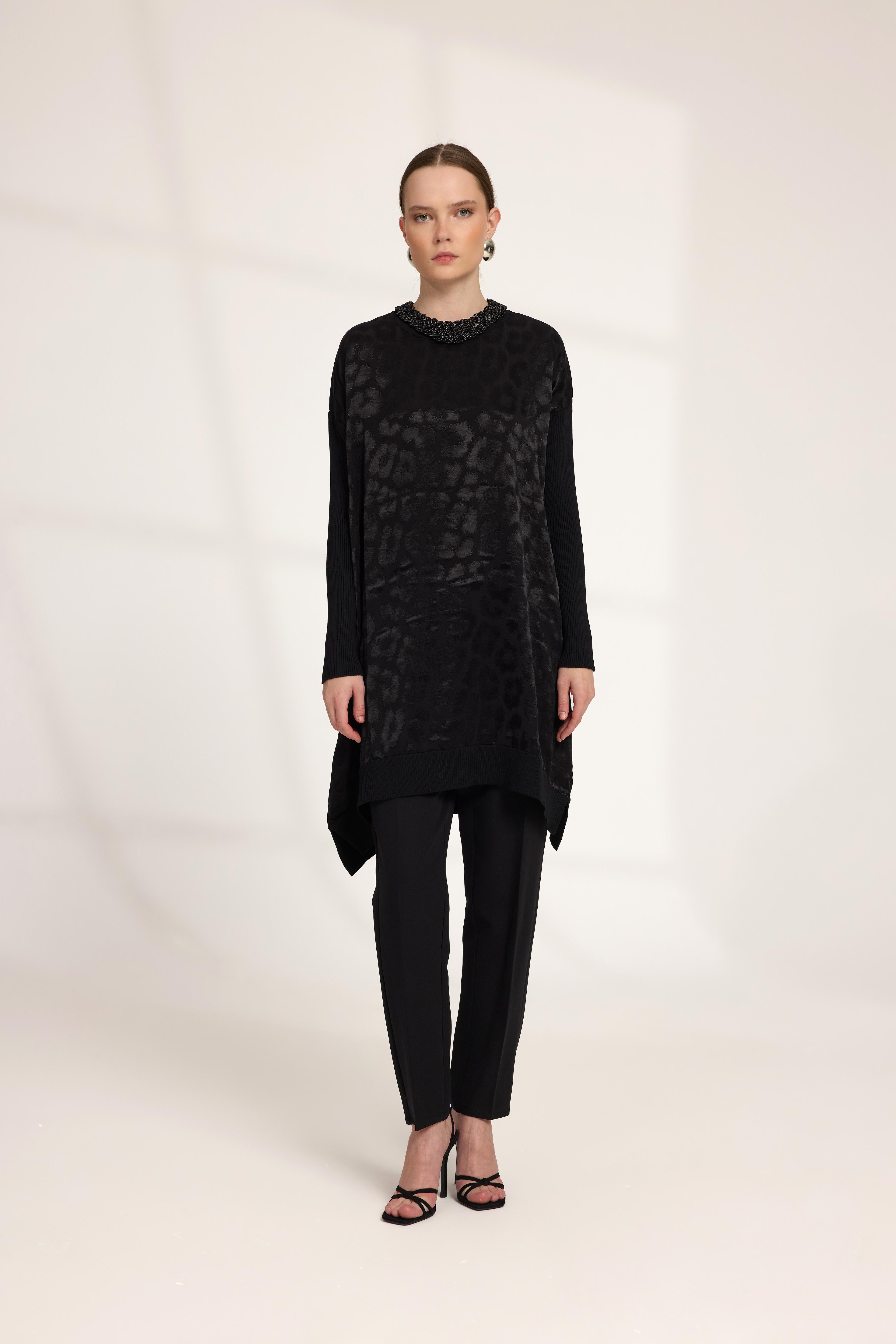 Leopar Tunik Siyah