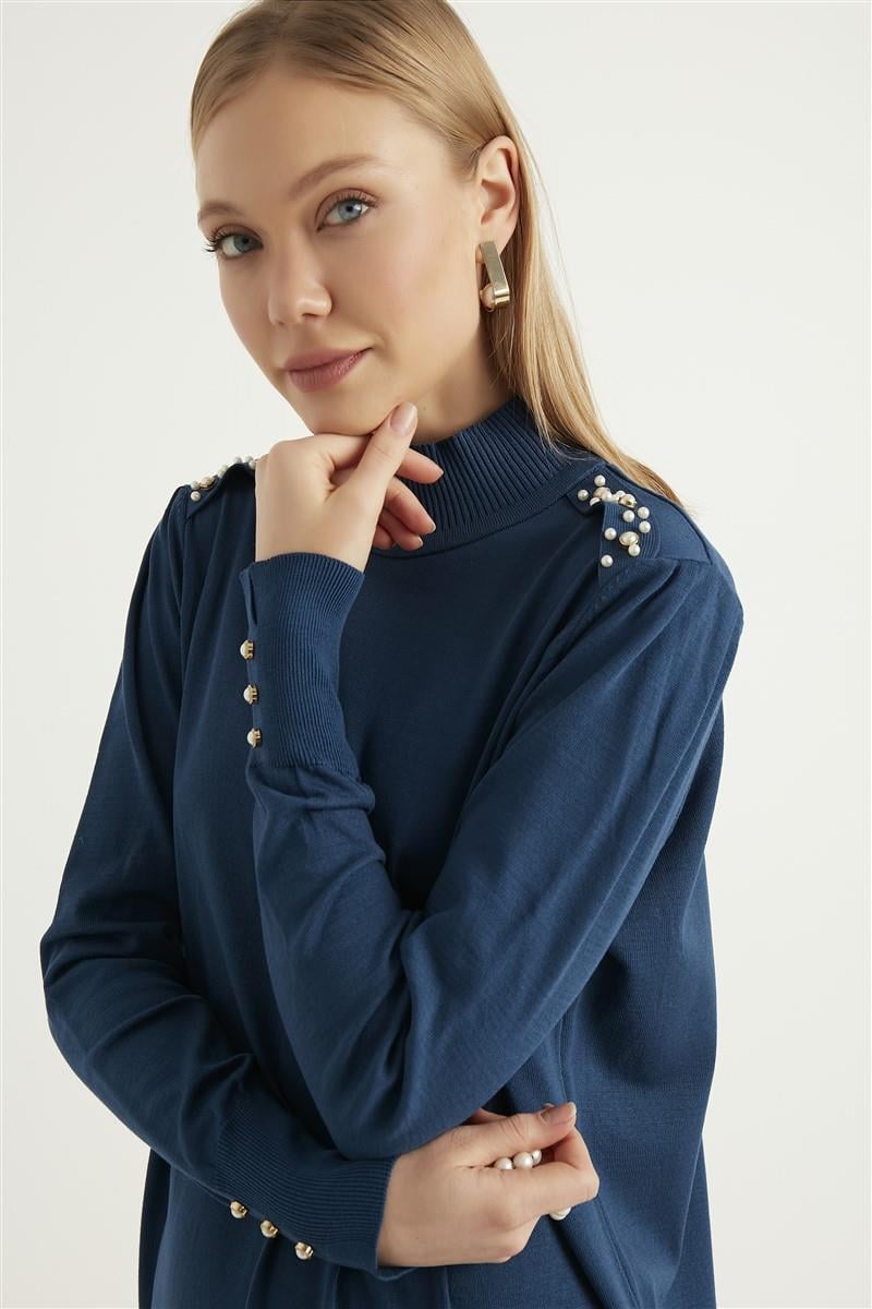 İncila Elbise-Koyu Lacivert